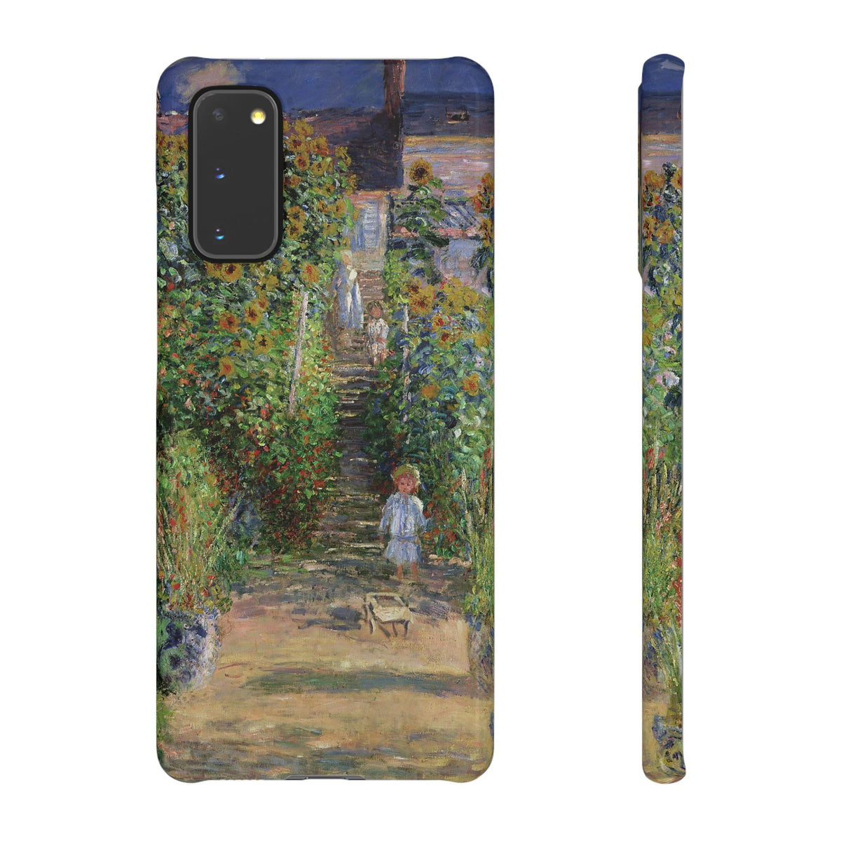 Monets Garden at Vetheuil by Claude Monet - Samsung Slim Case