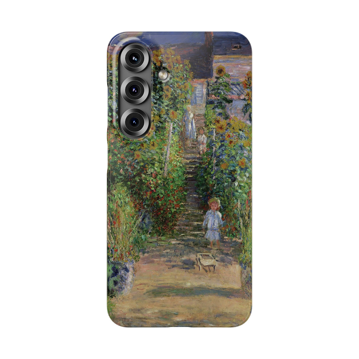 Monets Garden at Vetheuil by Claude Monet - Samsung Slim Case