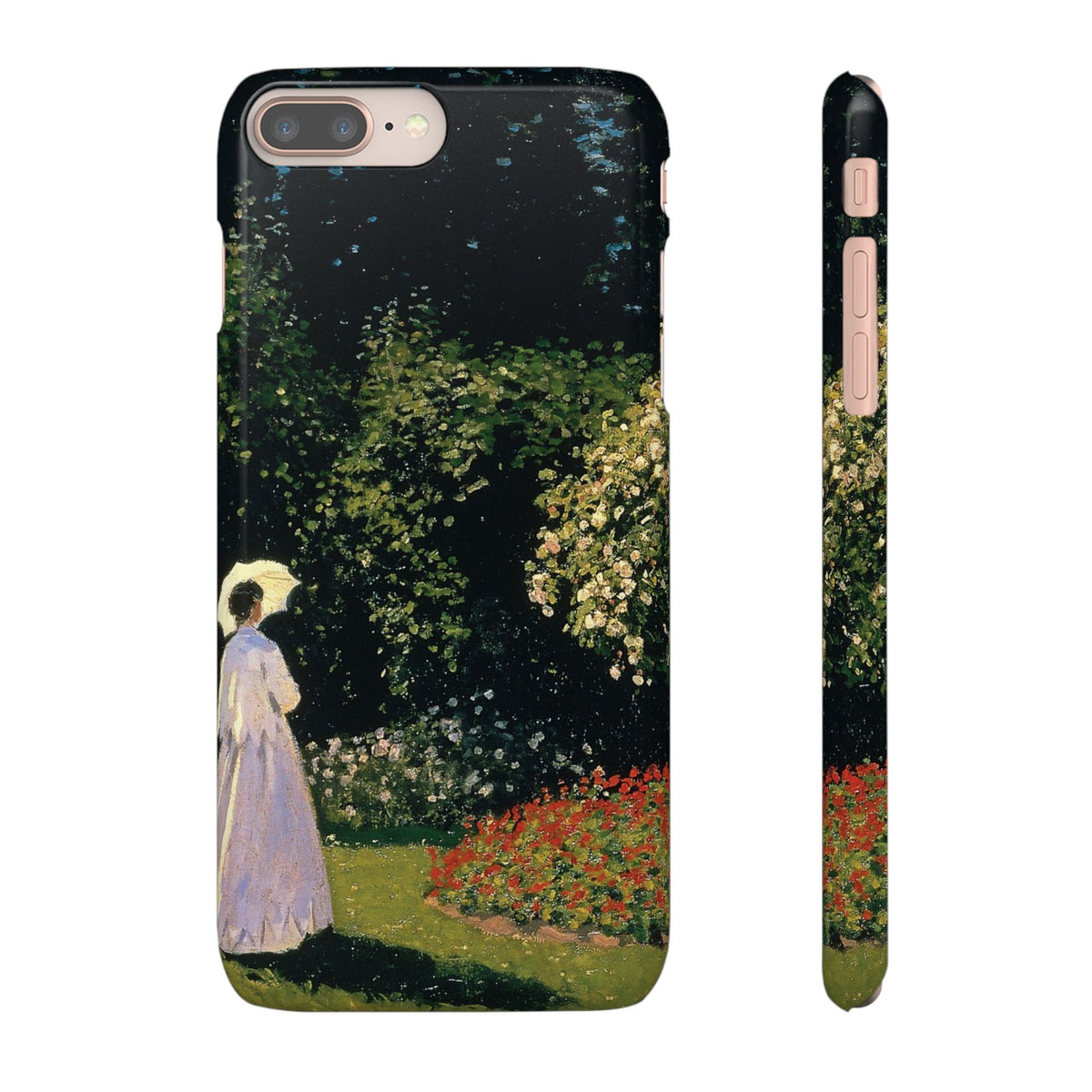 Woman in the Garden by Claude Monet - iPhone Slim Case