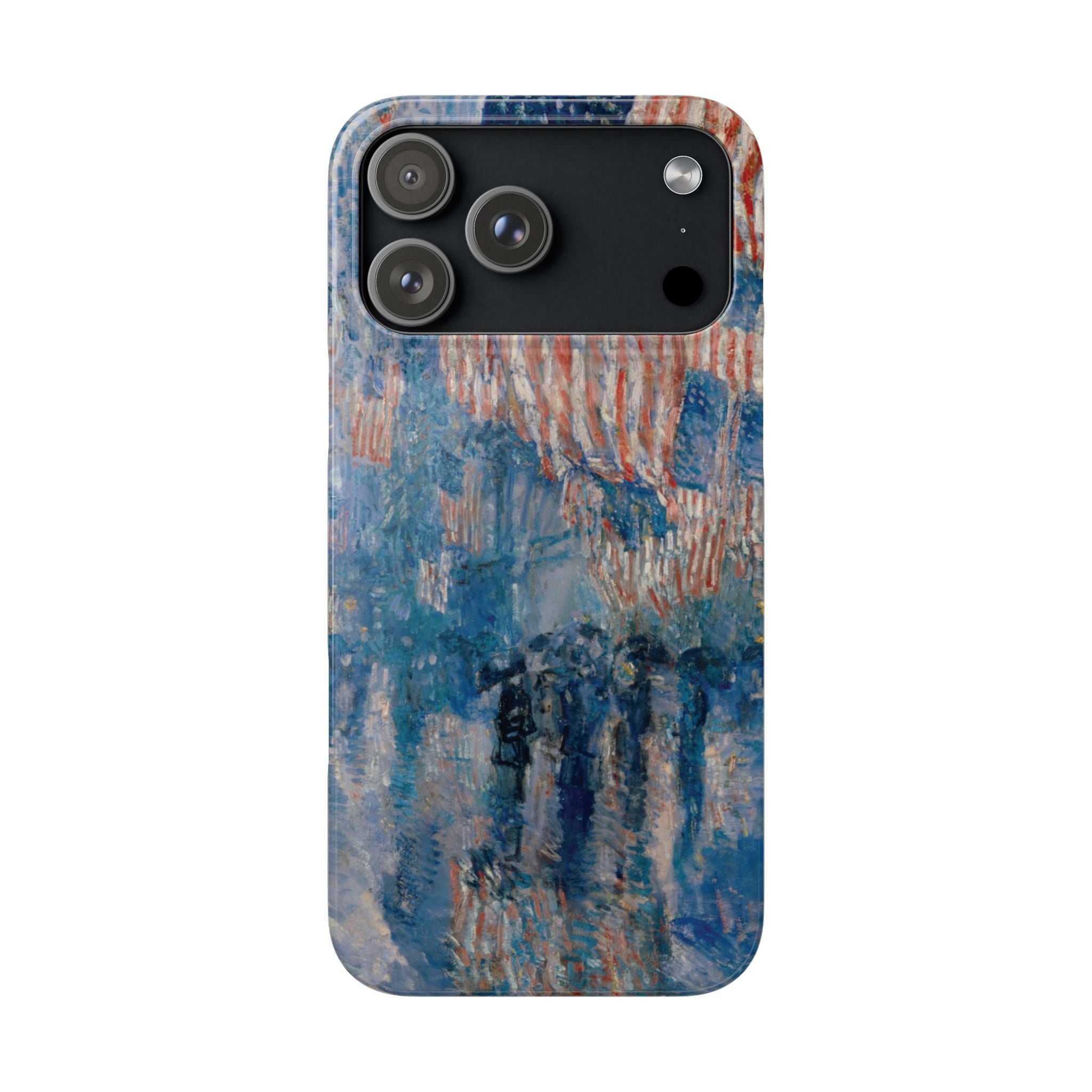 The Avenue in the Rain by Childe Hassam - iPhone Slim Case