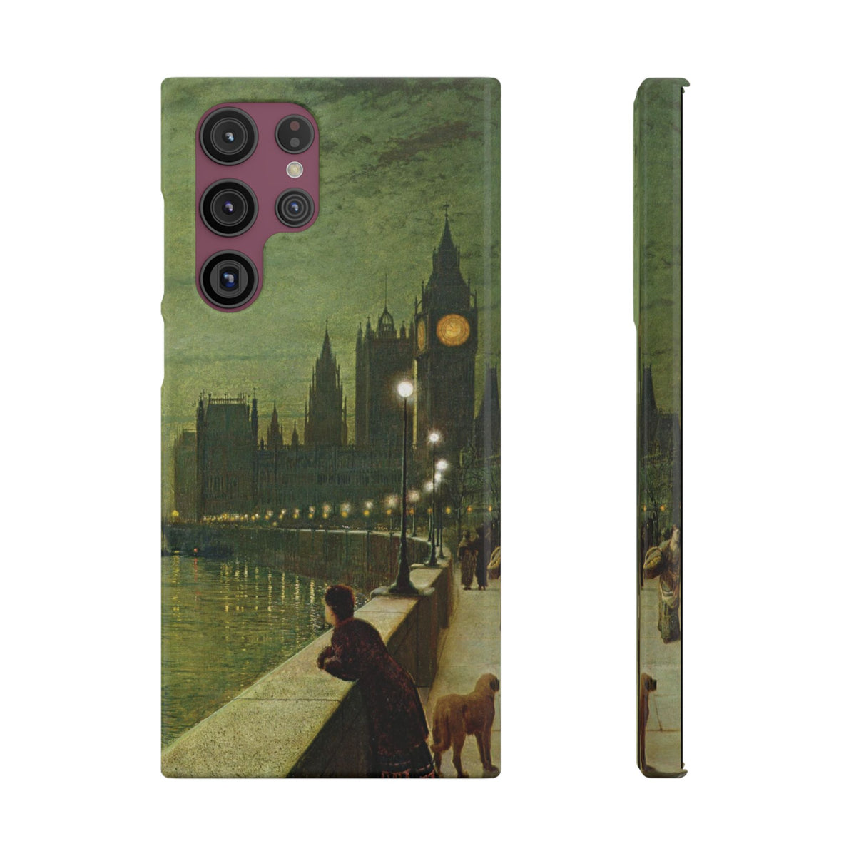 Reflections on the Thames by John Atkinson Grimshaw - Samsung Slim Case