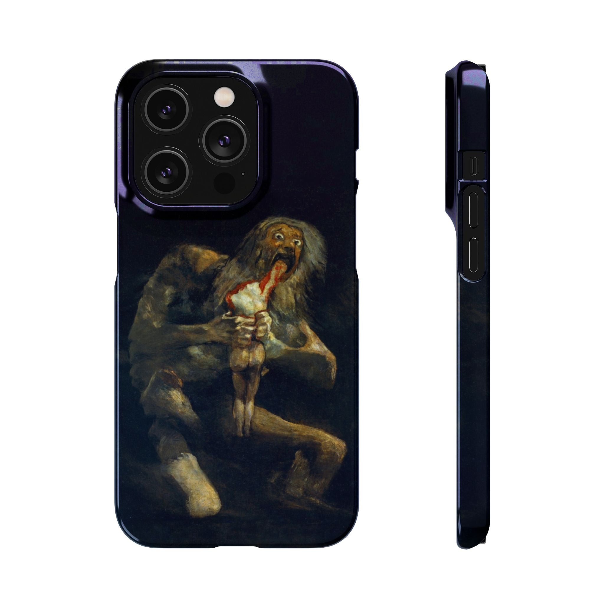 Saturn Devouring His Son by Goya - iPhone Slim Case