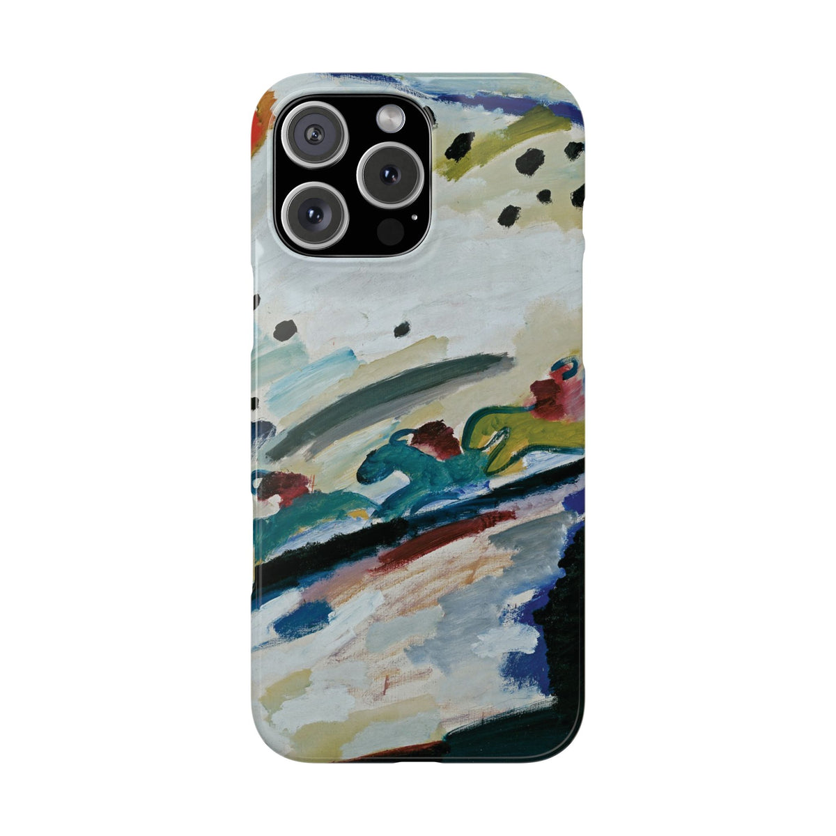 Romantic Landscape by Vasily Kandinsky - iPhone Slim Case