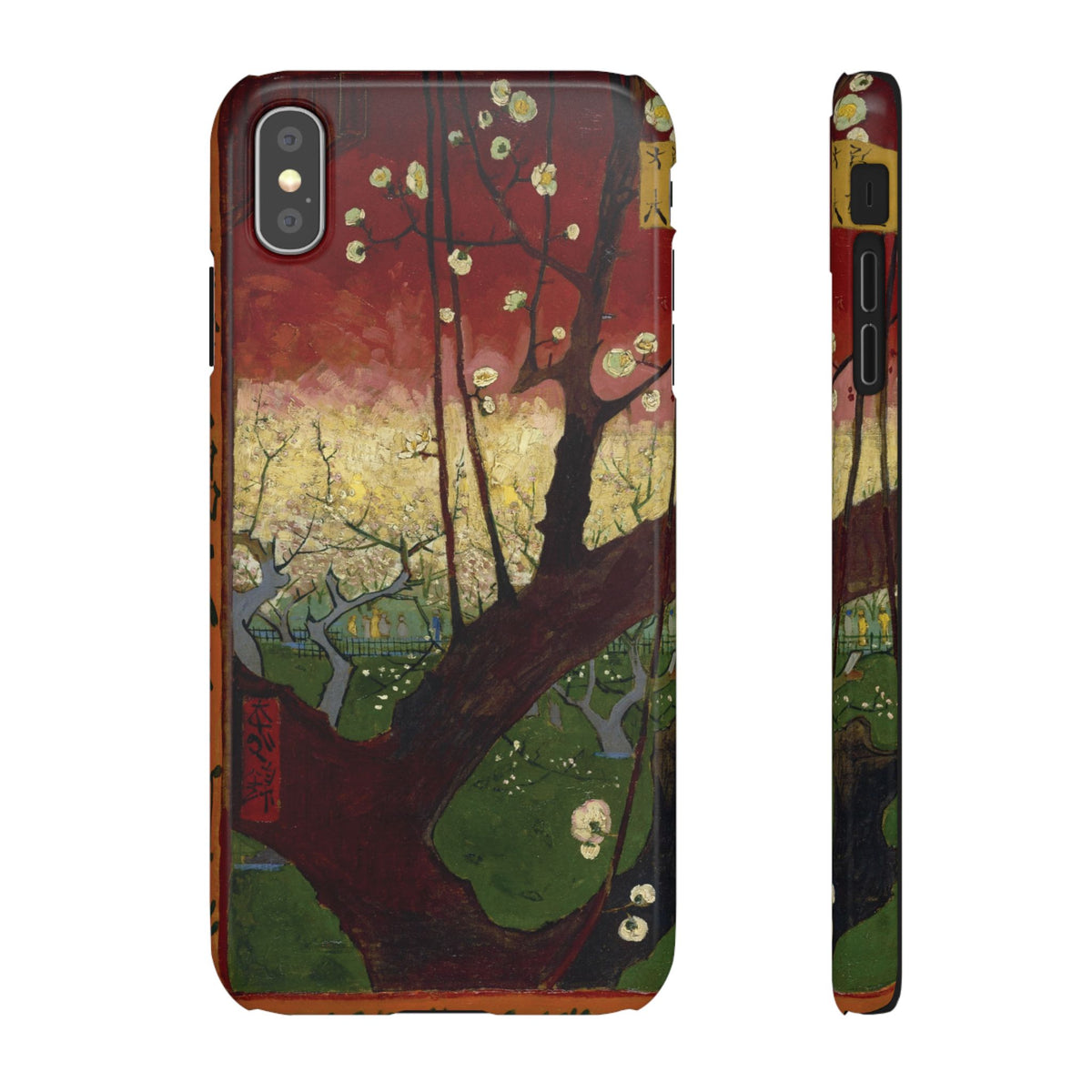 Flowering Plum Tree after Hiroshige by Vincent van Gogh - iPhone Slim Case