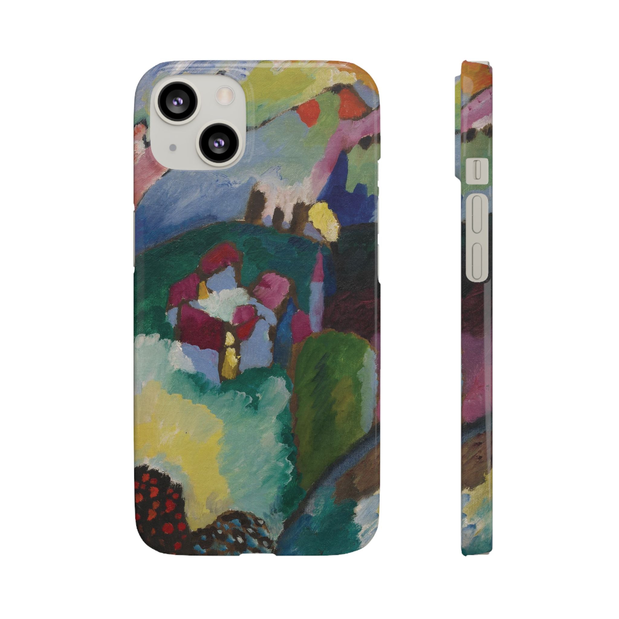 Landscape with Factory Chimney by Vasily Kandinsky - iPhone Slim Case