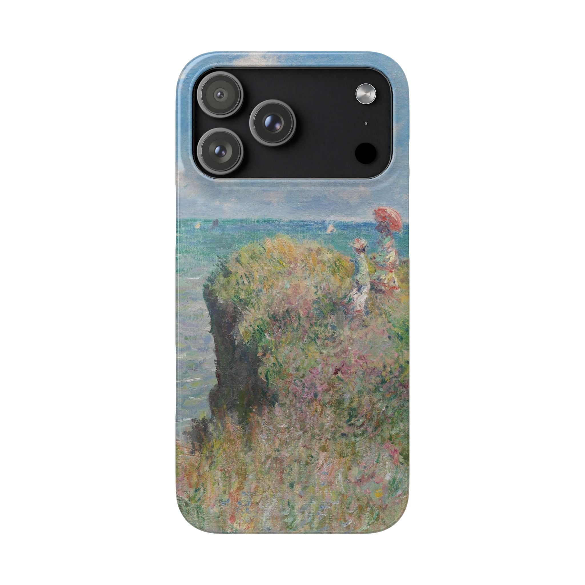 Cliff Walk at Pourville by Claude Monet - iPhone Slim Case