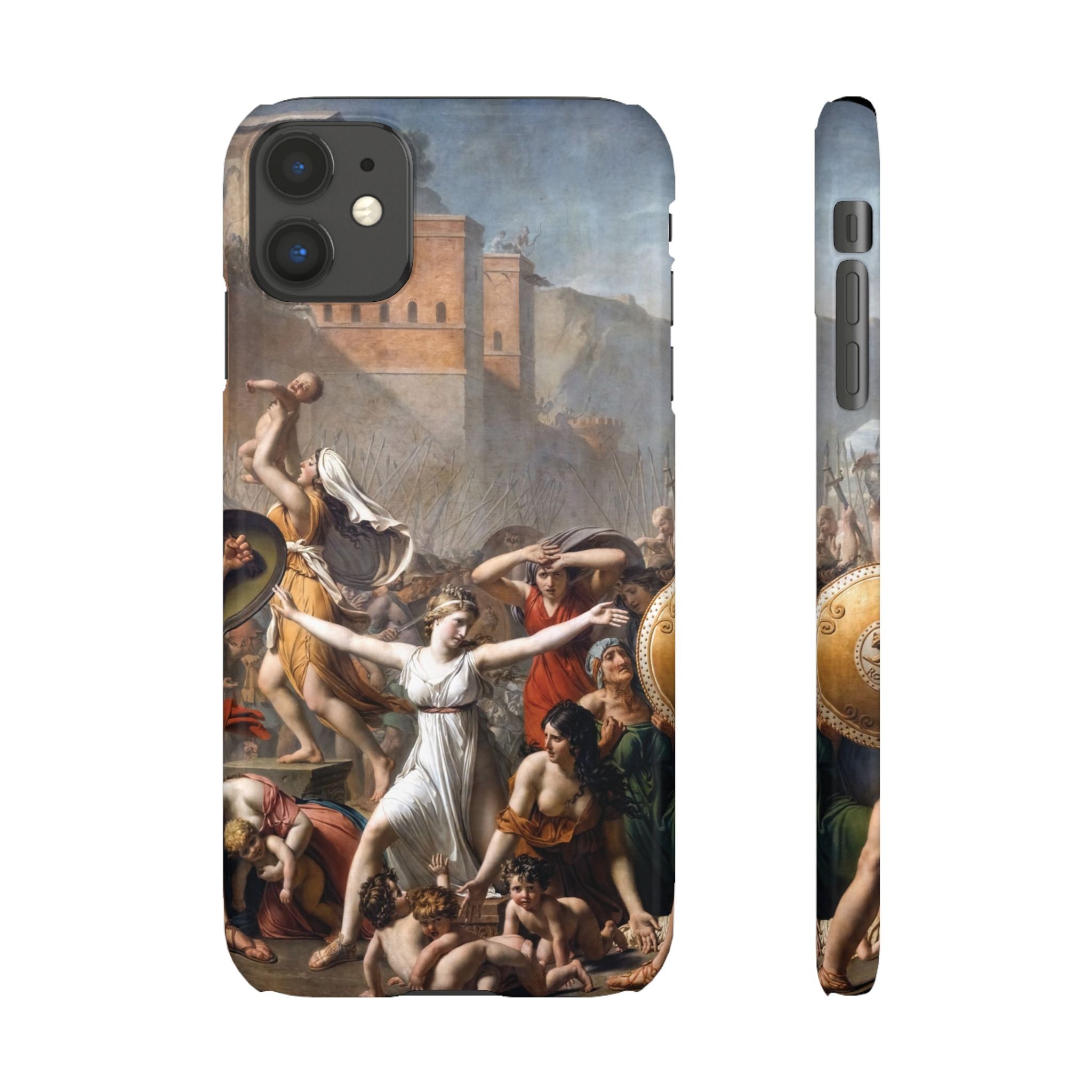 The Intervention of the Sabine Women by Jacques-Louis David - iPhone Slim Case