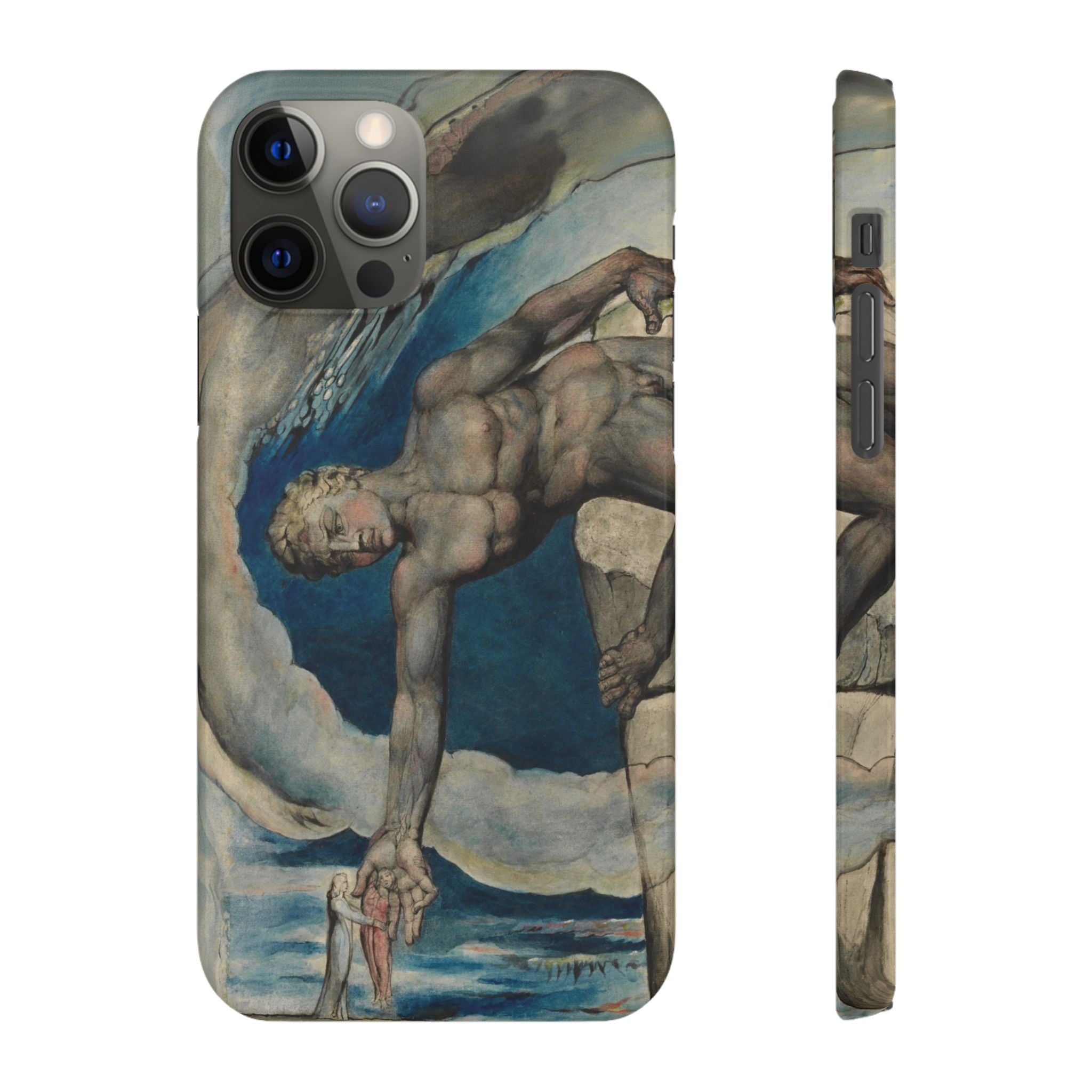 Antaeus setting down Dante and Virgil in the Last Circle of Hell by William Blake - iPhone Slim Case