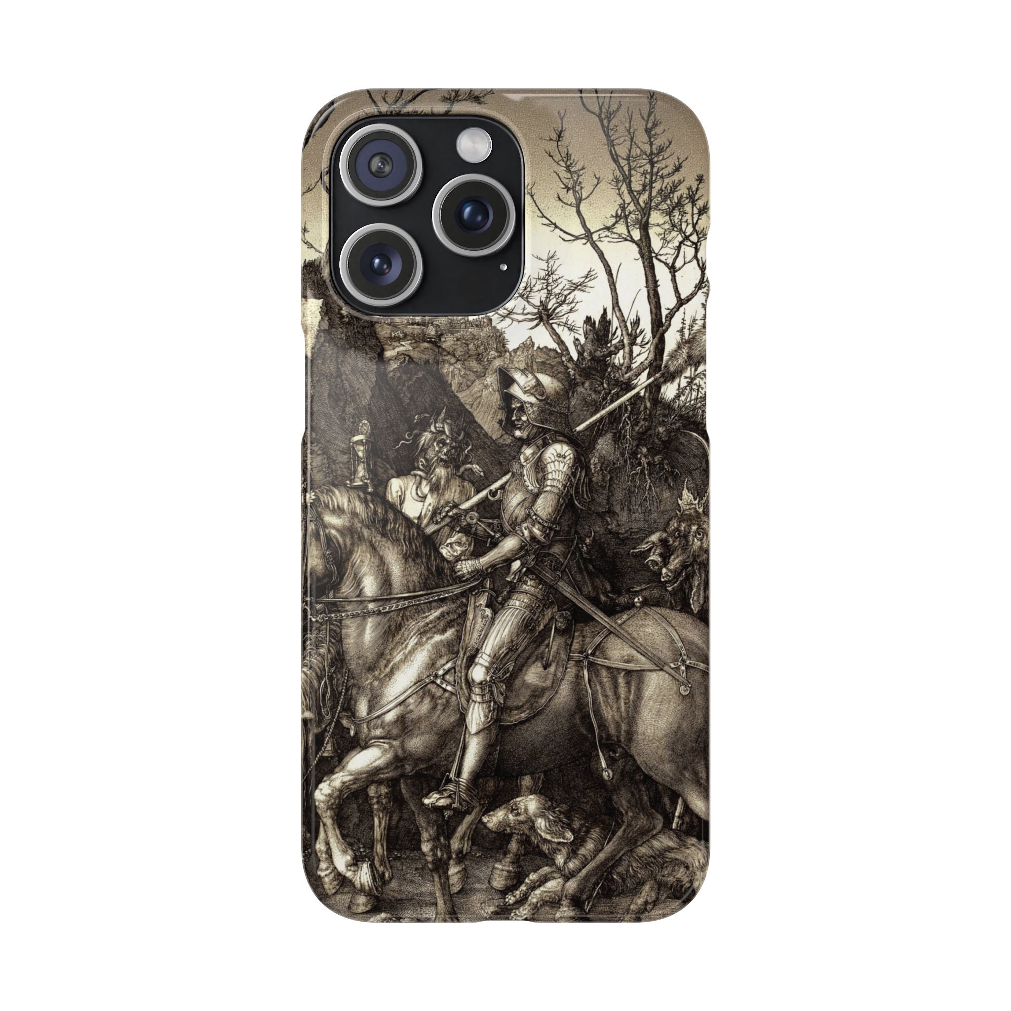Knight, Death and the Devil by Albrecht Dürer - iPhone Slim Case