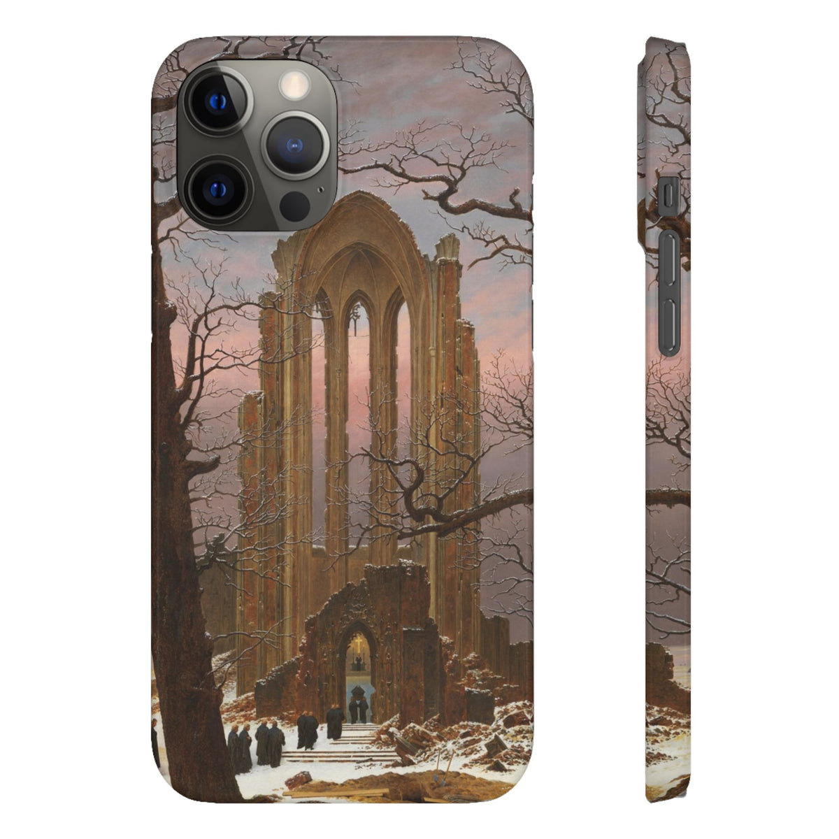 Monastery Graveyard in the Snow by Caspar David Friedrich - iPhone Slim Case