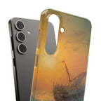 Stürmische See bei Sonnenuntergang von Iwan Aiwasowski – Samsung Slim Case