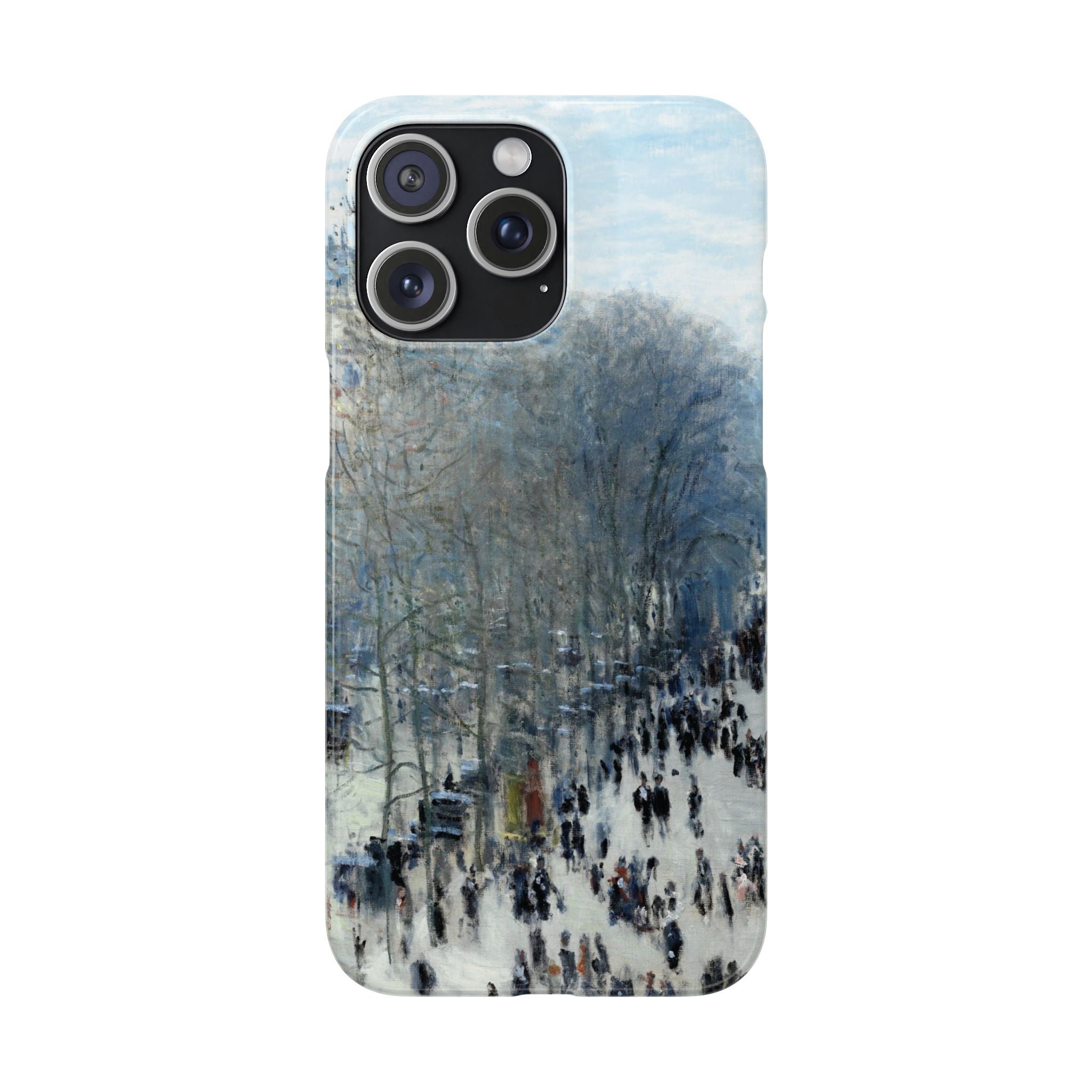 Boulevard des Capucines by Claude Monet - iPhone Slim Case