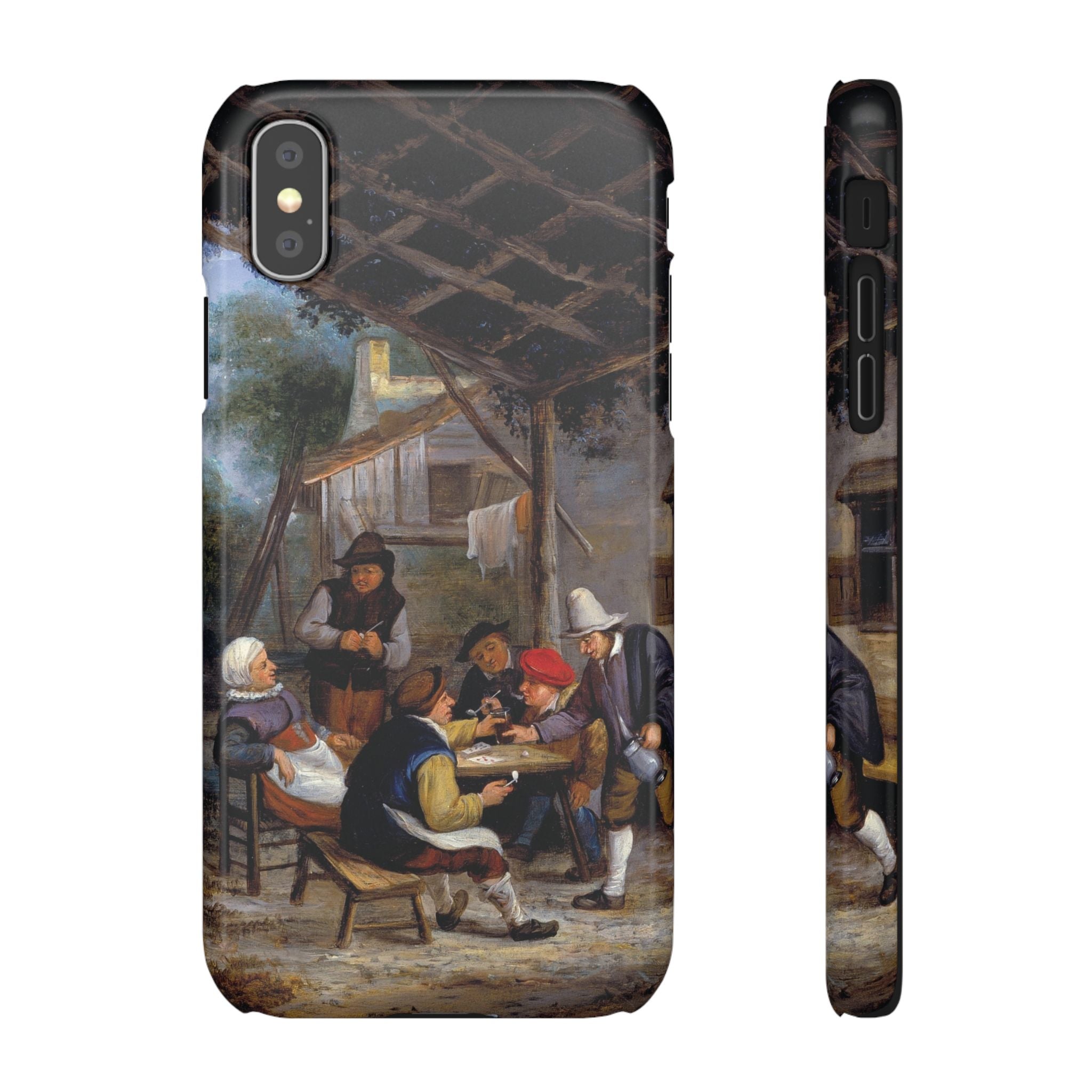 Peasants Drinking by Adriaen van Ostade - iPhone Slim Case