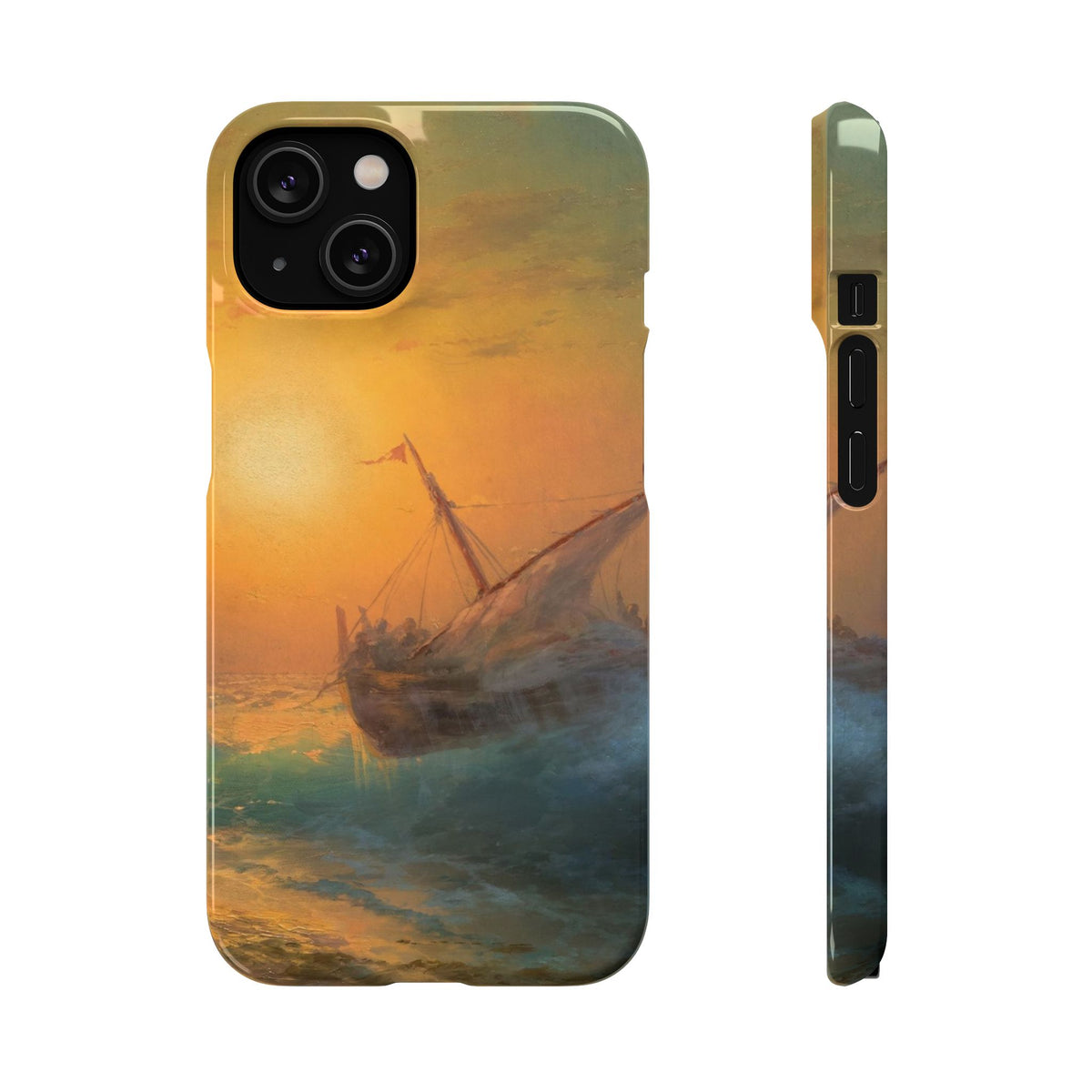 Stormy Sea at Sunset by Ivan Aivazovsky - iPhone Slim Case