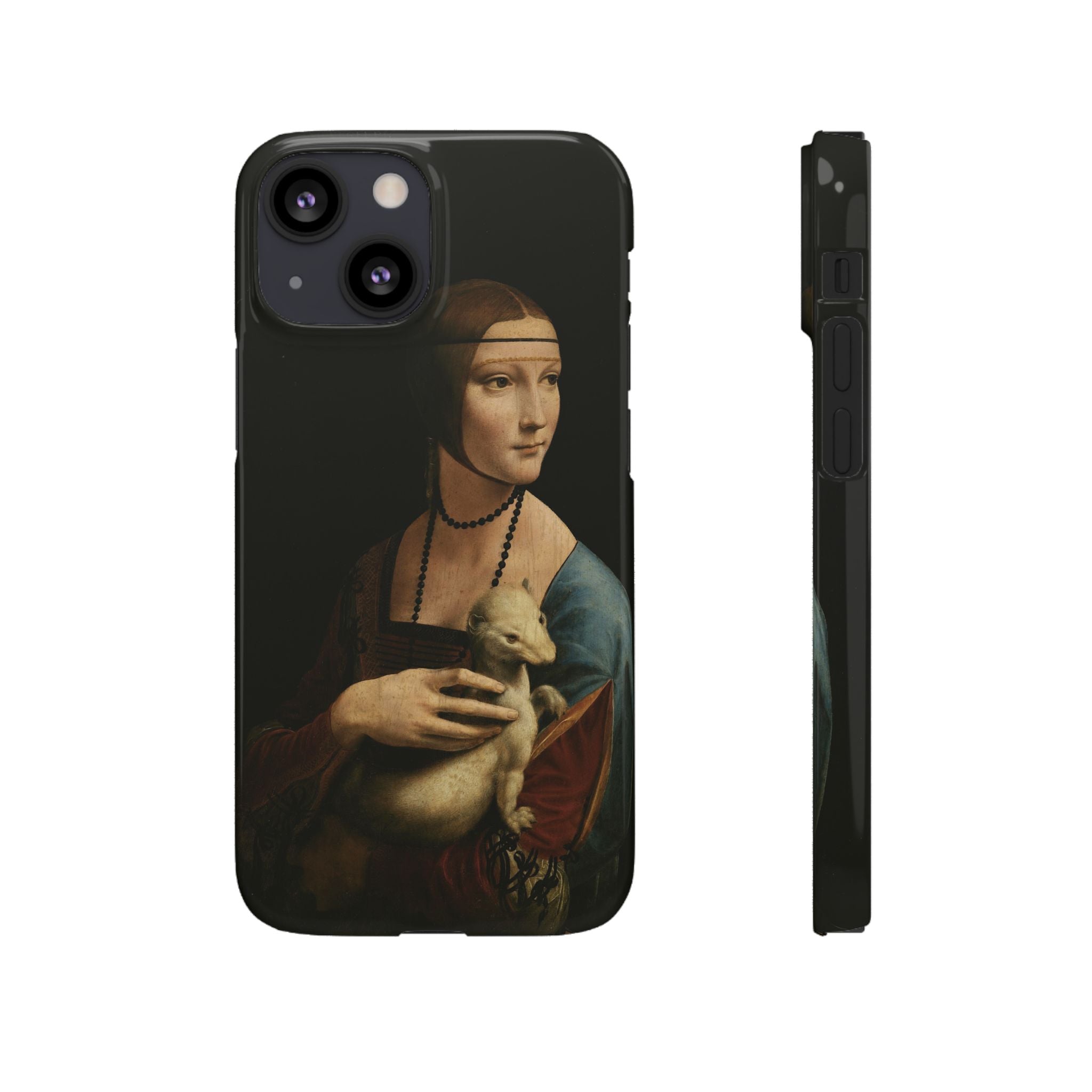 Lady with an Ermine by Leonardo da Vinci - iPhone Slim Case