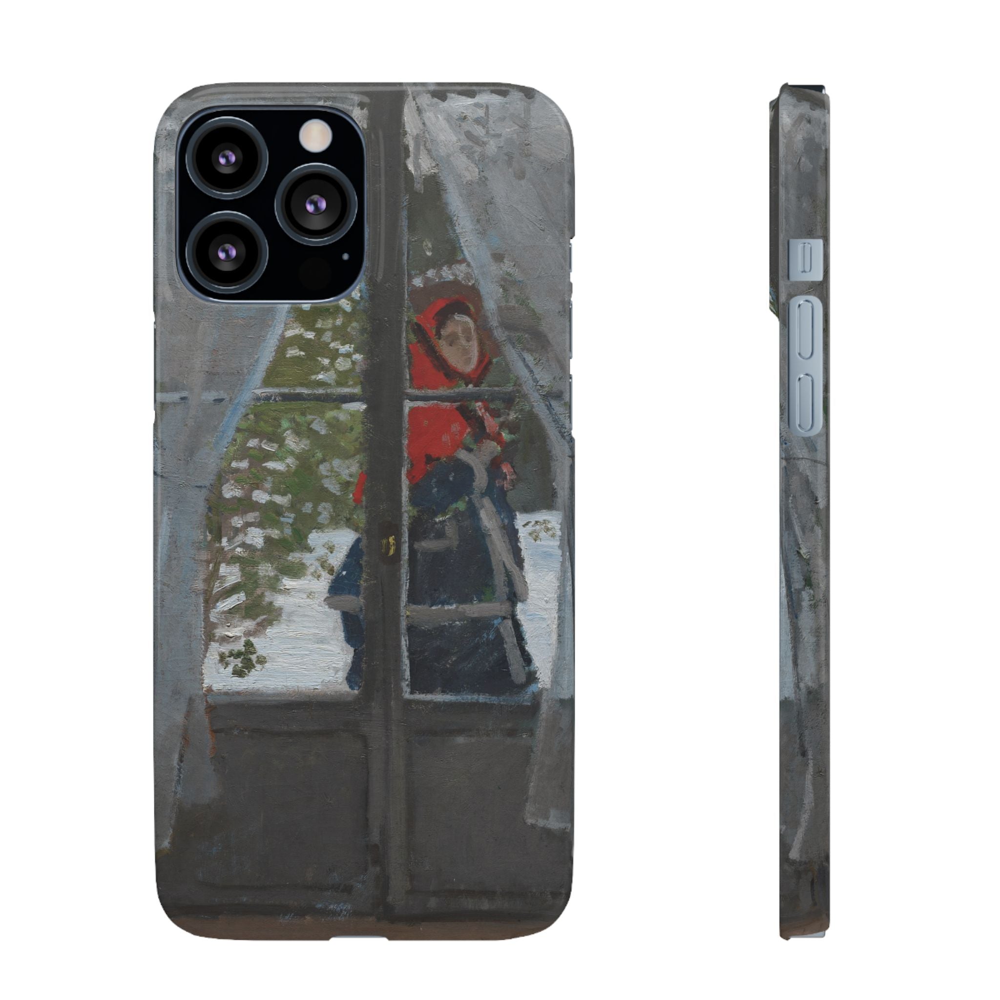 Le mouchoir rouge by Claude Monet - iPhone Slim Case