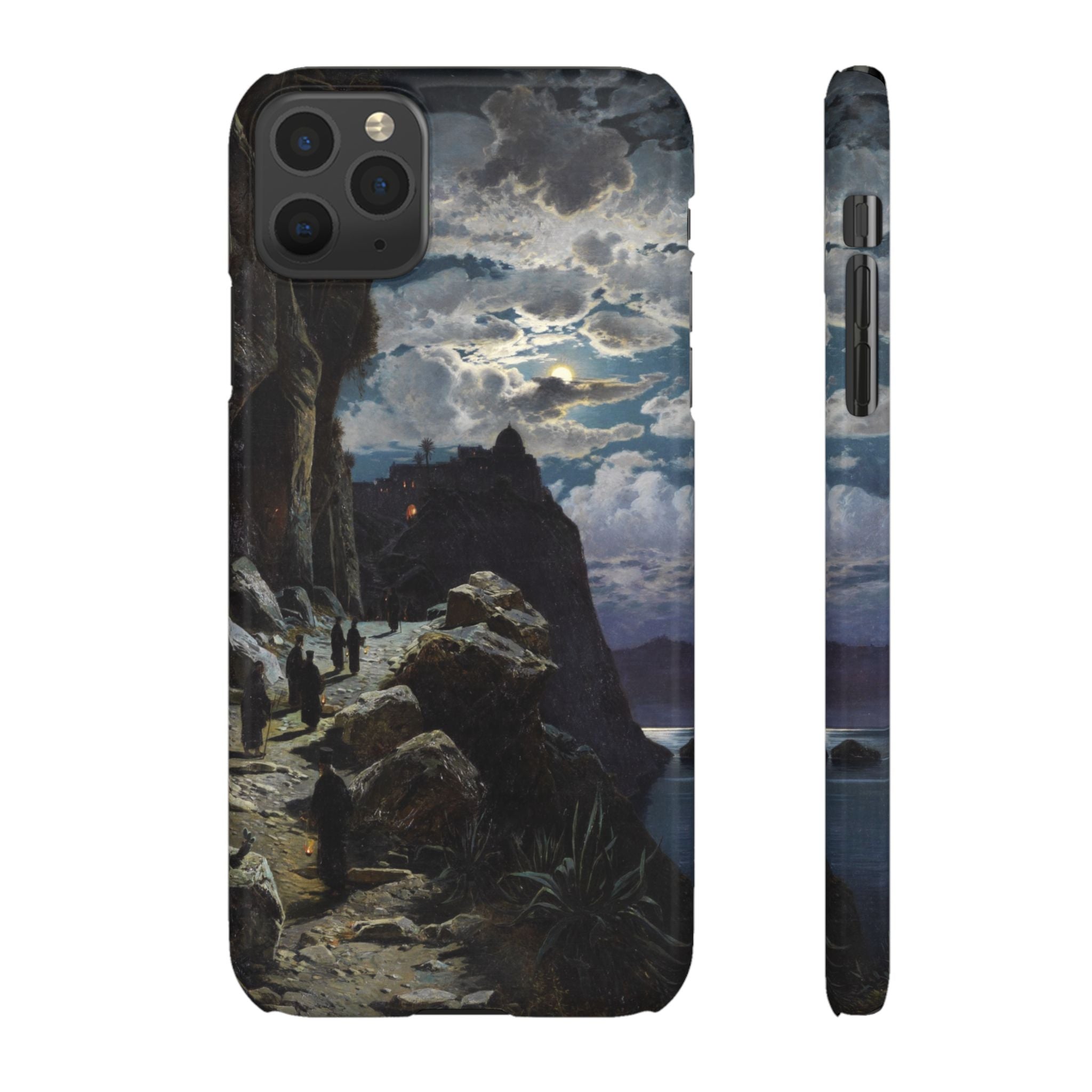 Procession of Monks on Mount Athos by Hermann Corrodi - iPhone Slim Case