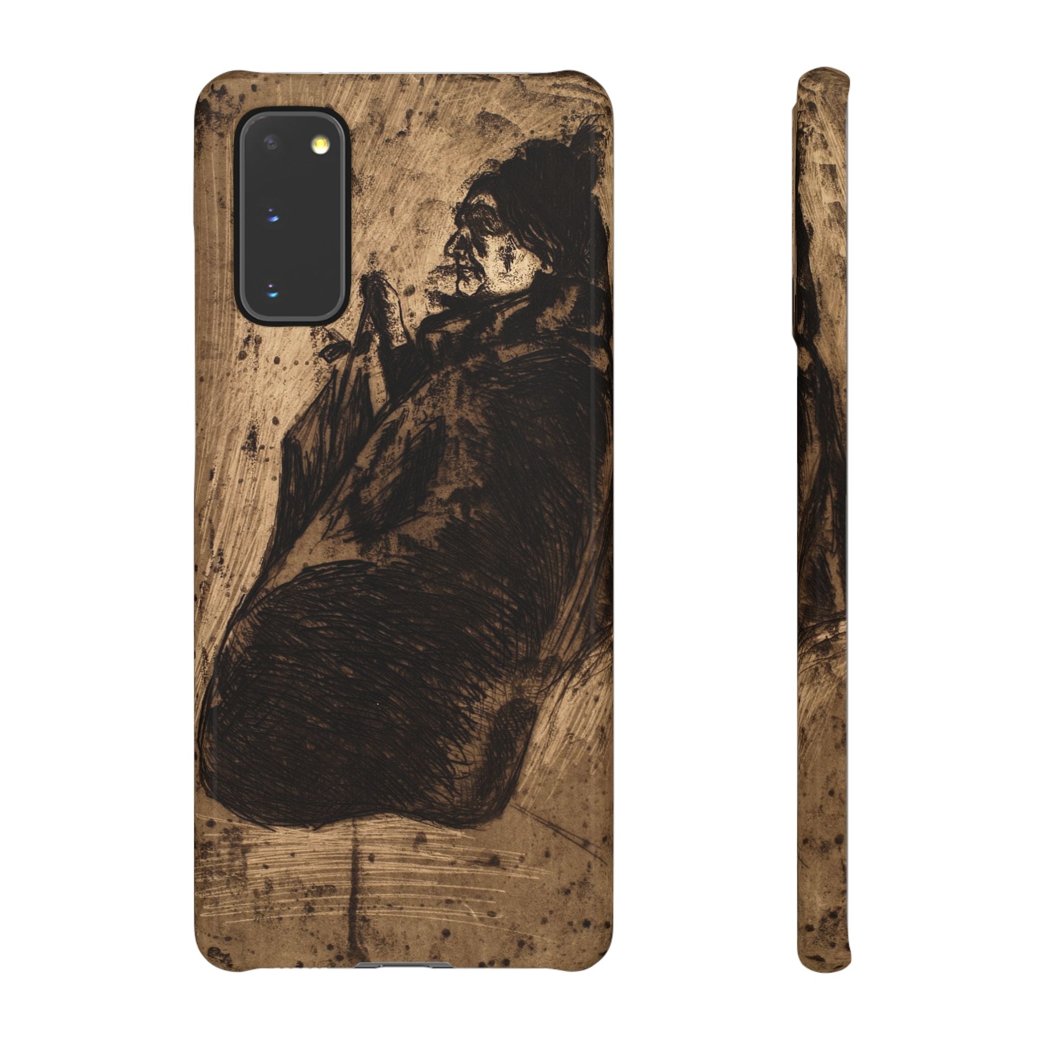 Old Woman by Edvard Munch - Samsung Slim Case