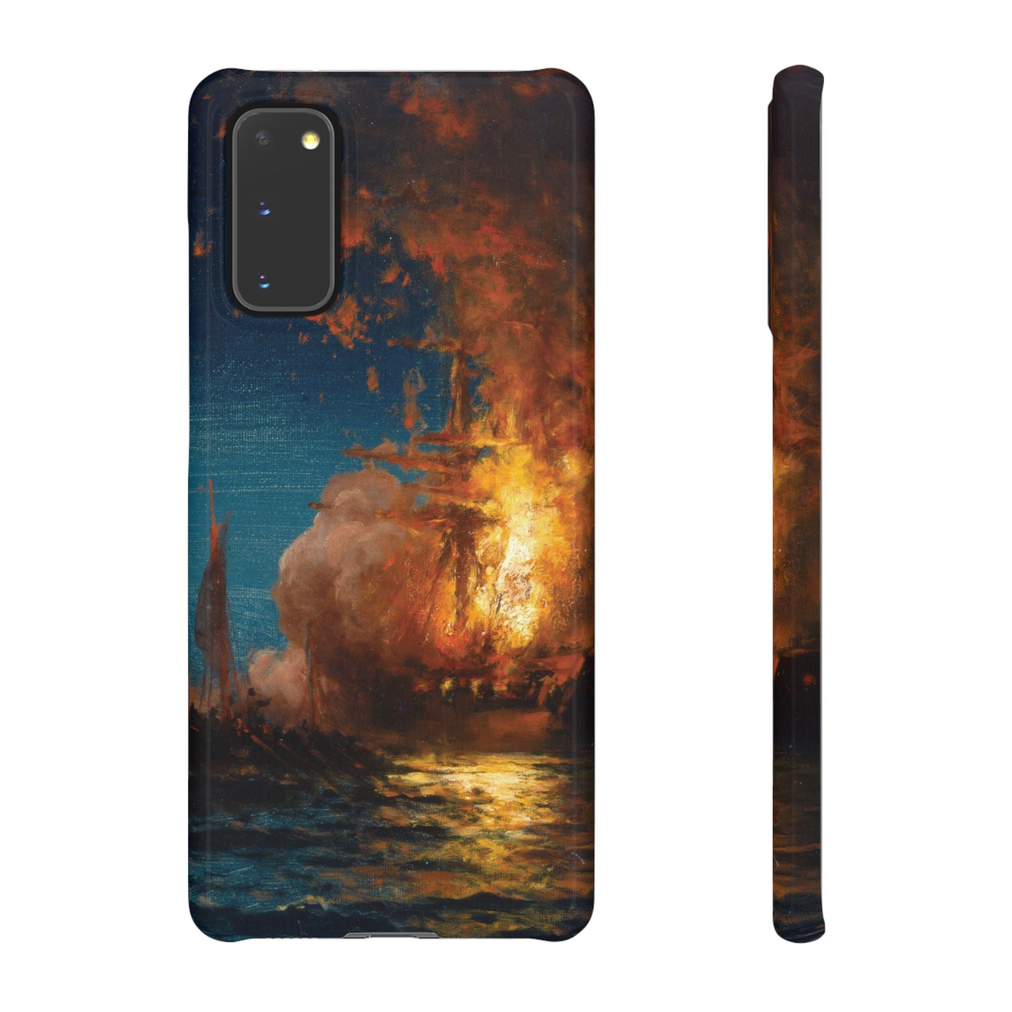 Burning of the Frigate Philadelphia in the Harbor of Tripoli by Edward Moran - Samsung Slim Case