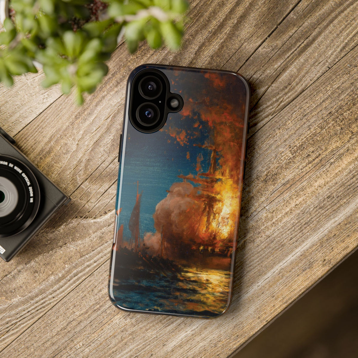 Burning of the Frigate Philadelphia in the Harbor of Tripoli by Edward Moran - iPhone Tough Case