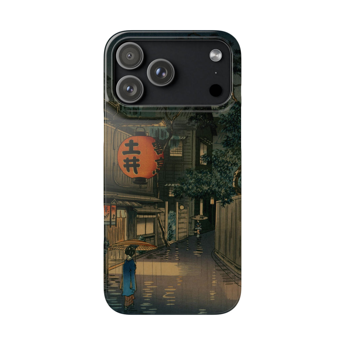 Evening at Ushigome by Tsuchiya Koitsu - iPhone Slim Case