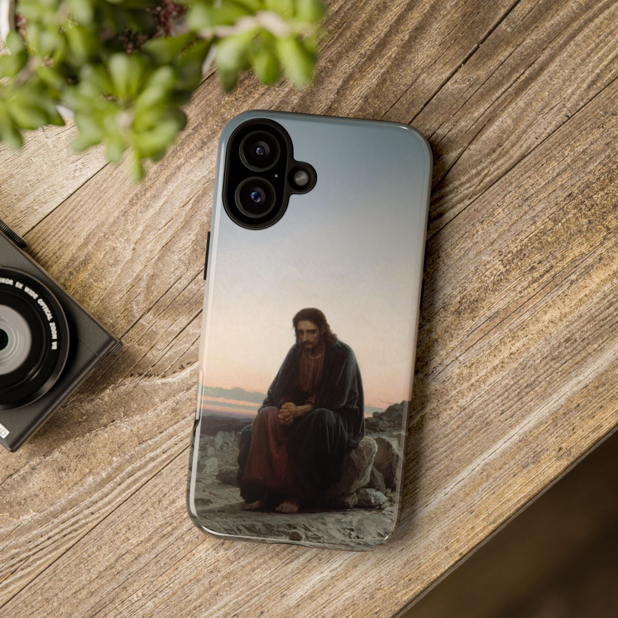 Christ in the Desert by Ivan Kramskoy - iPhone Tough Case