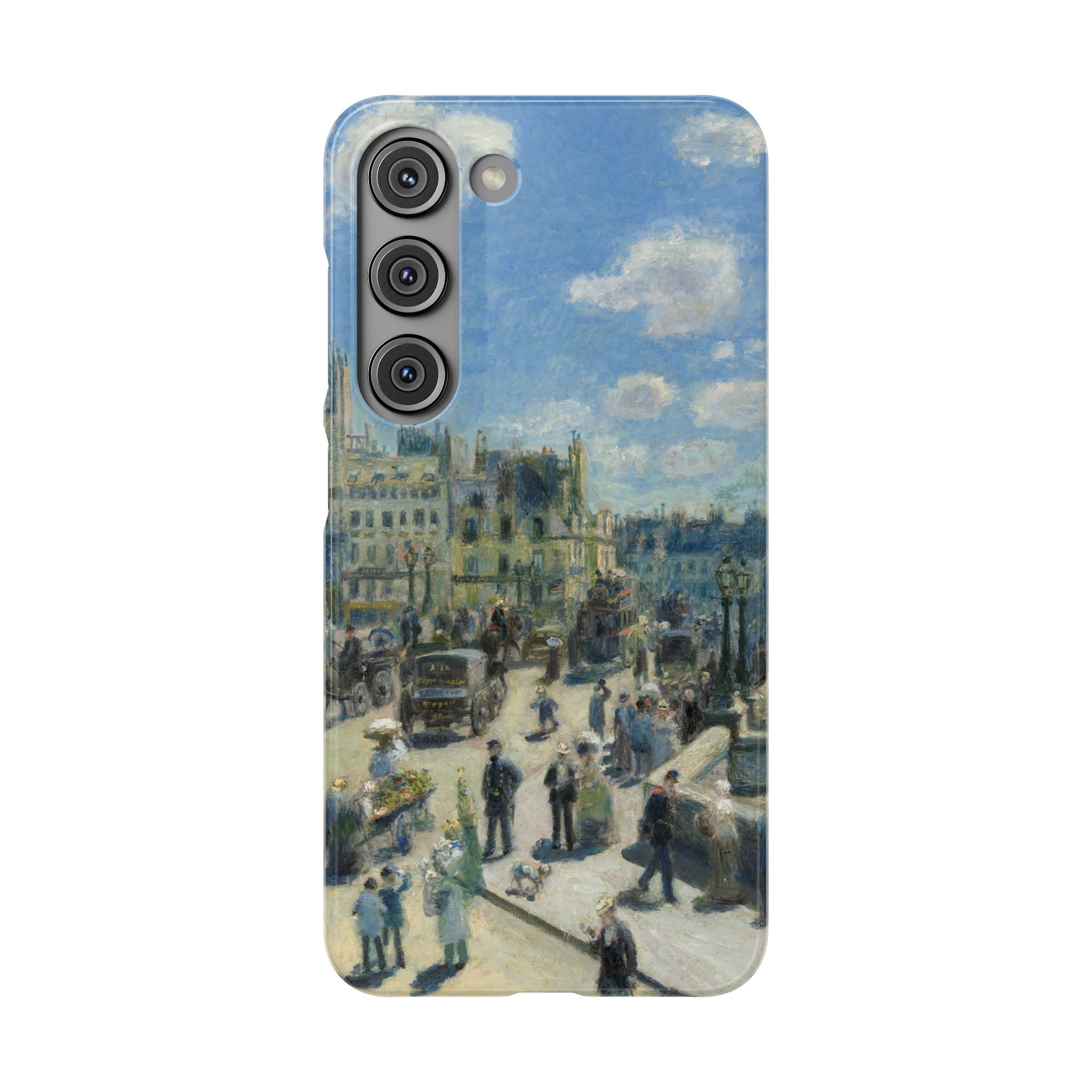 Pont Neuf Paris by Pierre Auguste Renoir - Samsung Slim Case