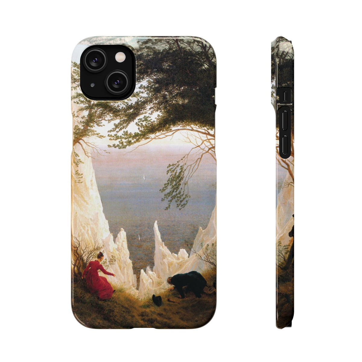 Chalk Cliffs on Rügen by Caspar David Friedrich - iPhone Slim Case