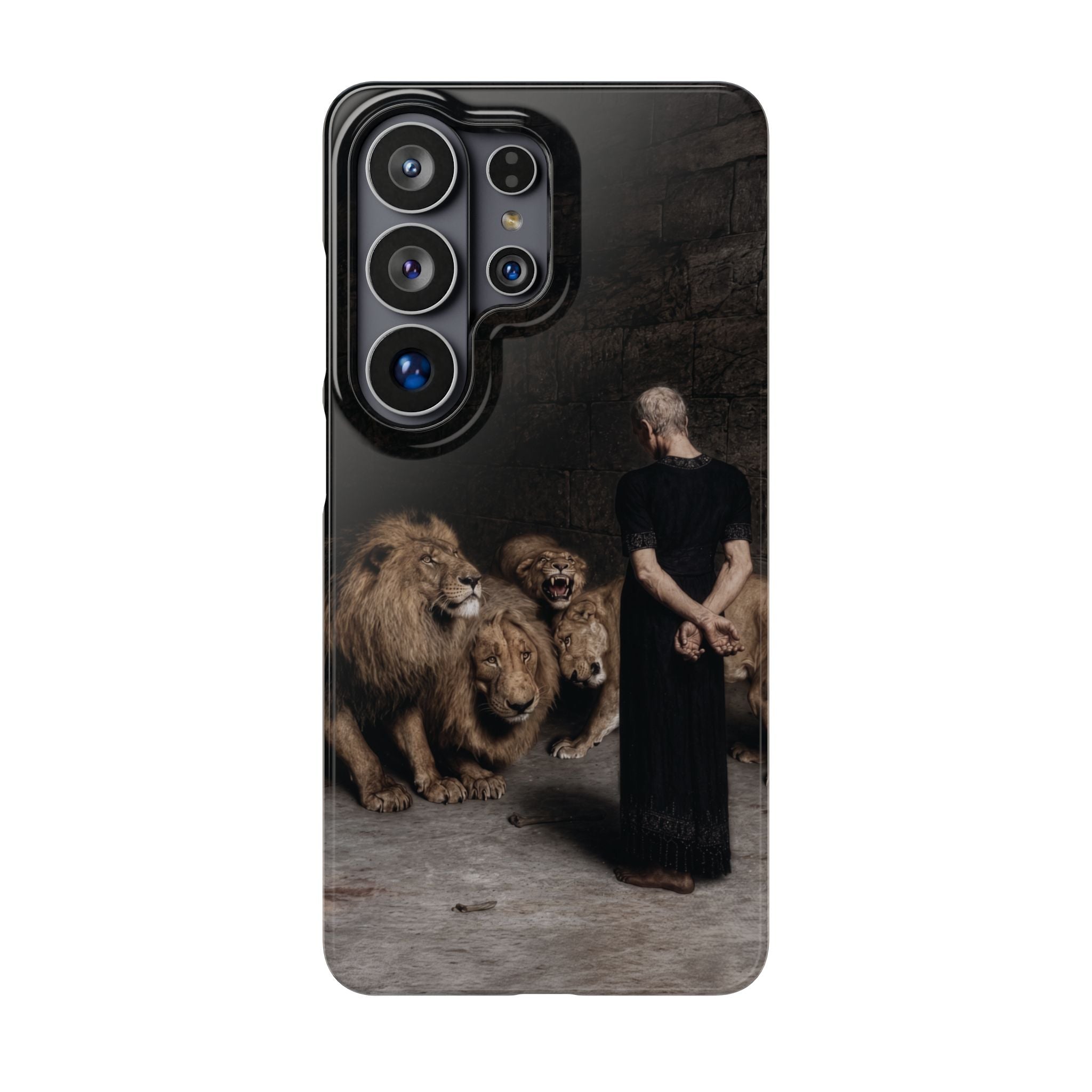 Daniel in the Lion's Den by Briton Riviere - Samsung Slim Case