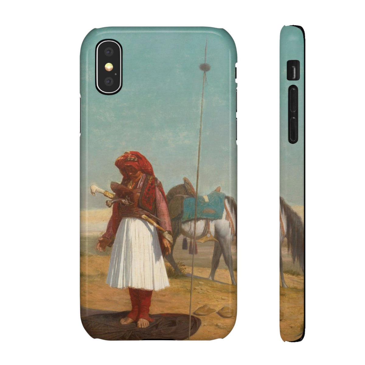 Prayer in the Desert by Jean-Leon Gerome - iPhone Slim Case