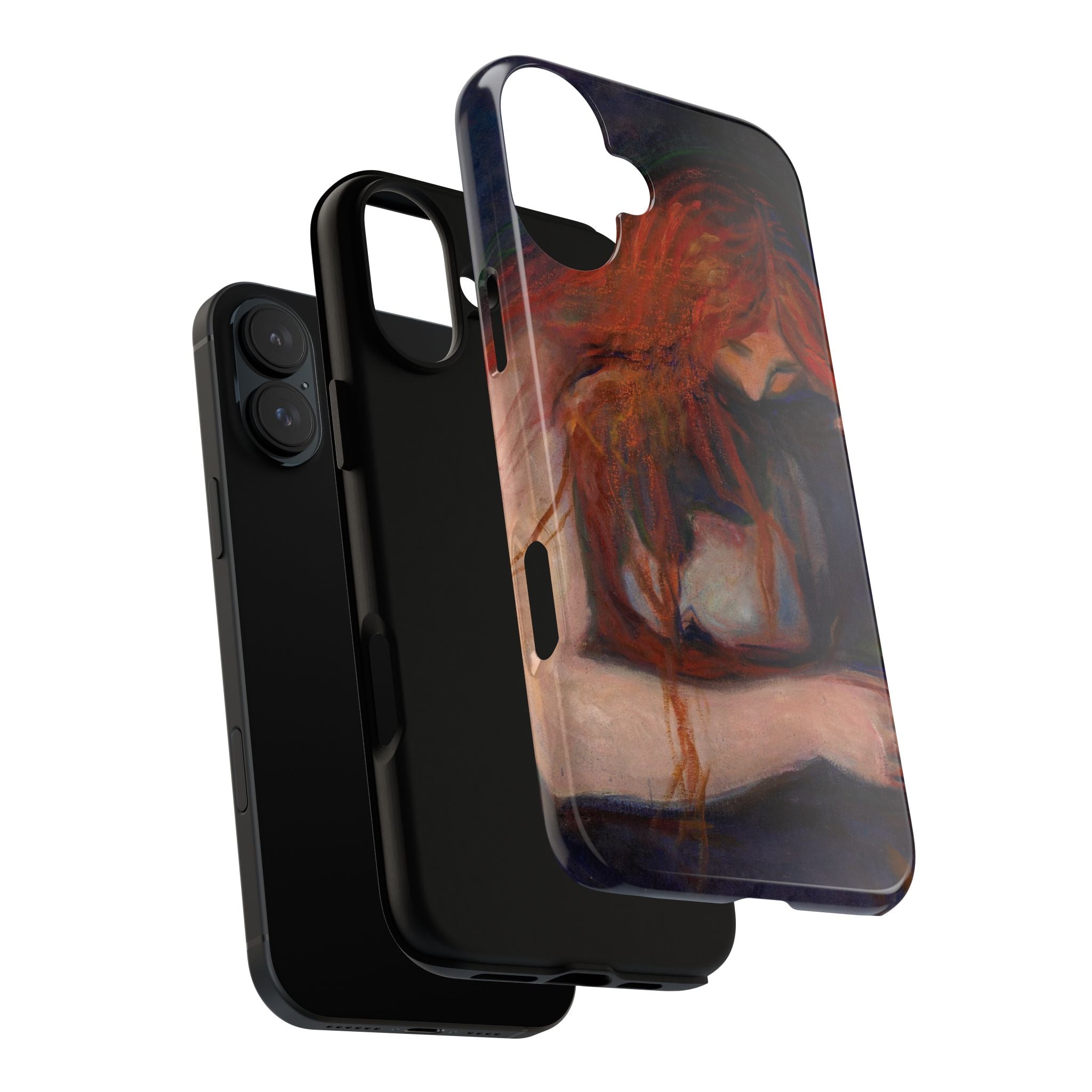 Vampire by Edvard Munch - iPhone Tough Case