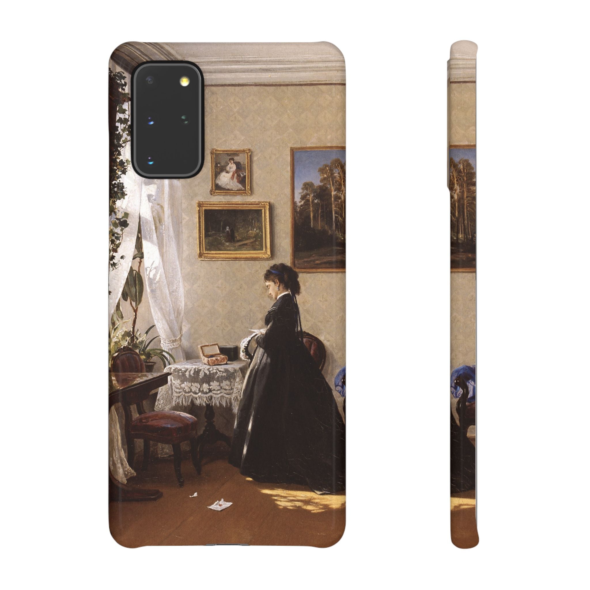 In front of the mirror by Ivan Ivanovich Shishkin - Samsung Slim Case