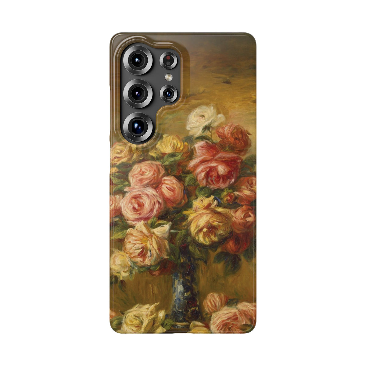 Roses in a Vase by Pierre Auguste Renoir - Samsung Slim Case