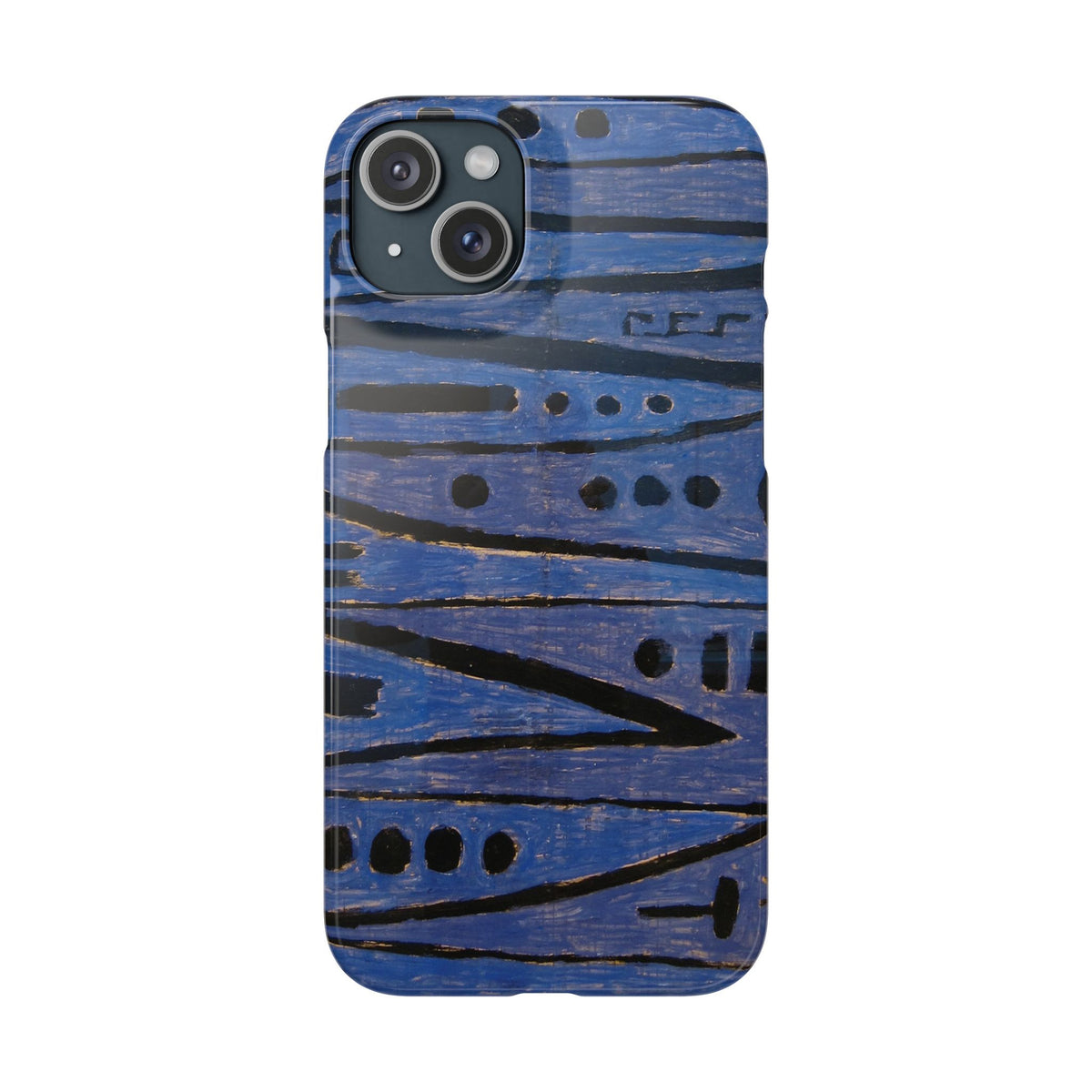 Heroic strokes of the bow by Paul Klee - iPhone Slim Case