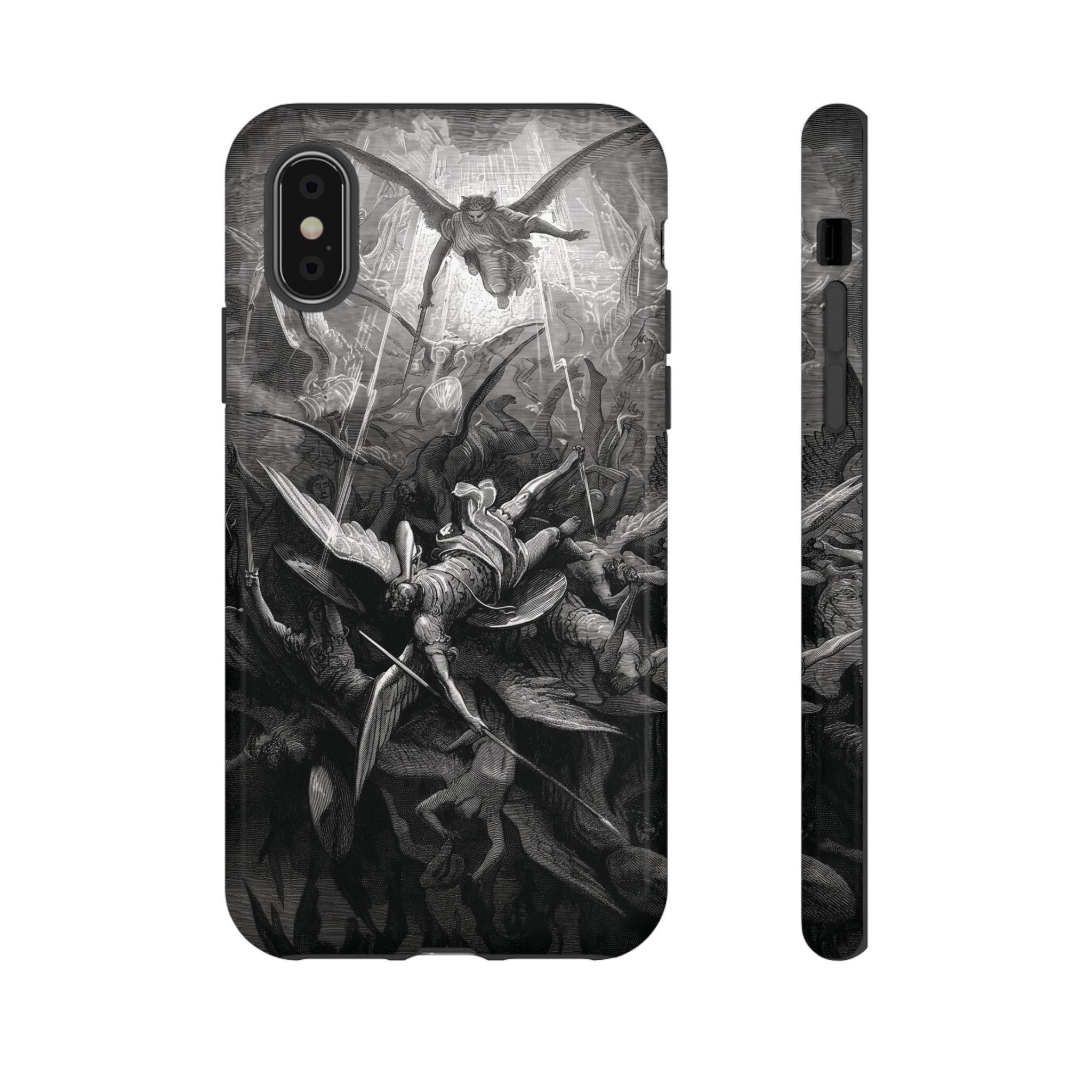 Paradise Lost | The Battle in Heaven by Gustave Doré - iPhone Tough Case