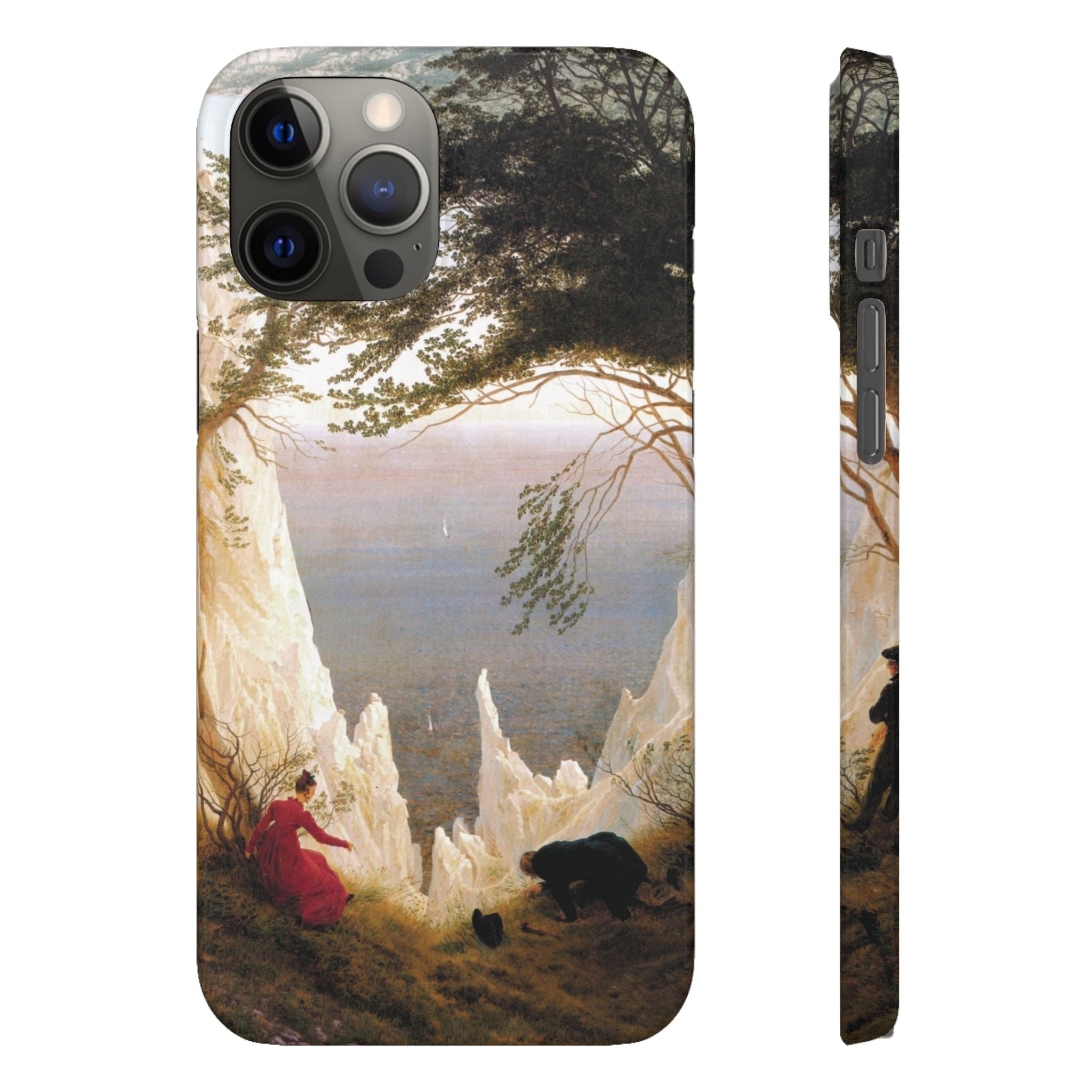 Chalk Cliffs on Rügen by Caspar David Friedrich - iPhone Slim Case