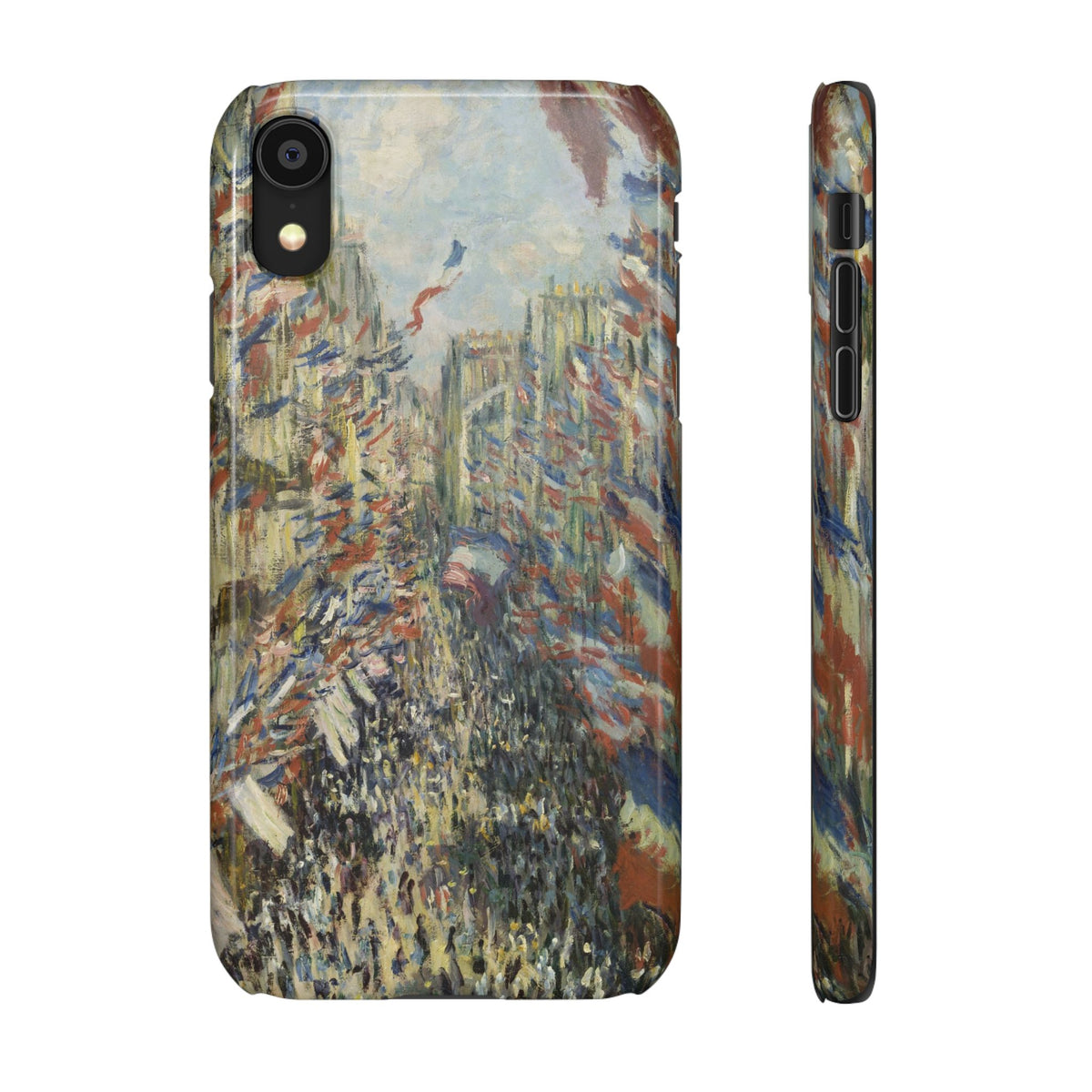 The Rue Montorgueil in Paris by Claude Monet - iPhone Slim Case