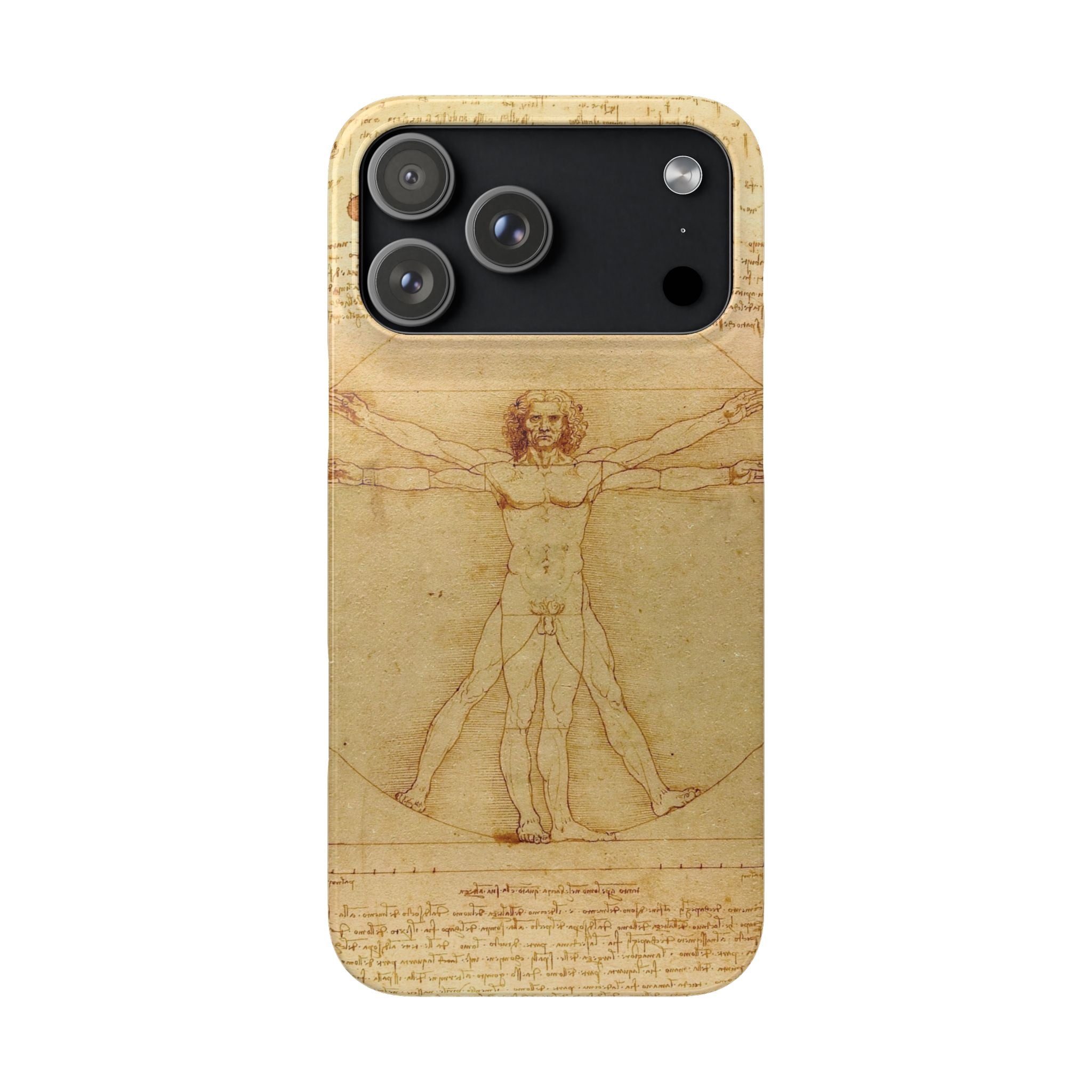 The Vitruvian Man by Leonardo da Vinci - iPhone Slim Case