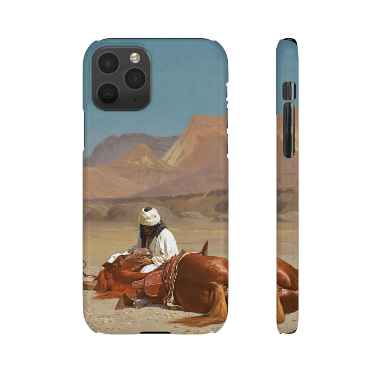 Rider and his Steed in the Desert by Jean-Leon Gerome - iPhone Slim Case