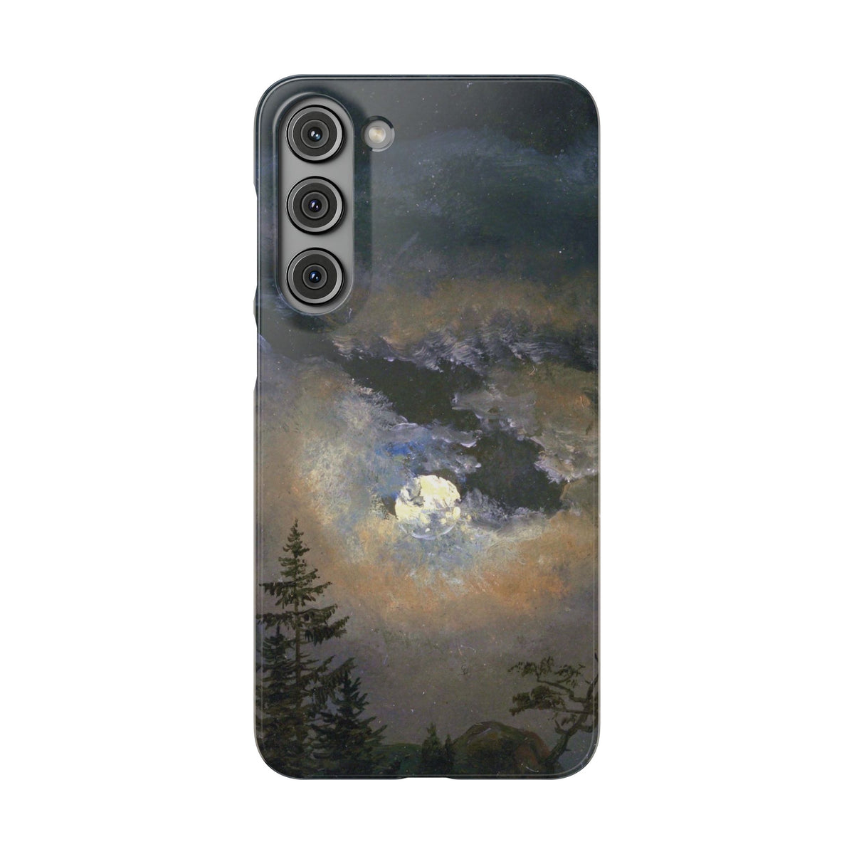 Study of a Cloud and Landscape by Moonlight by Johan Dahl - Samsung Slim Case
