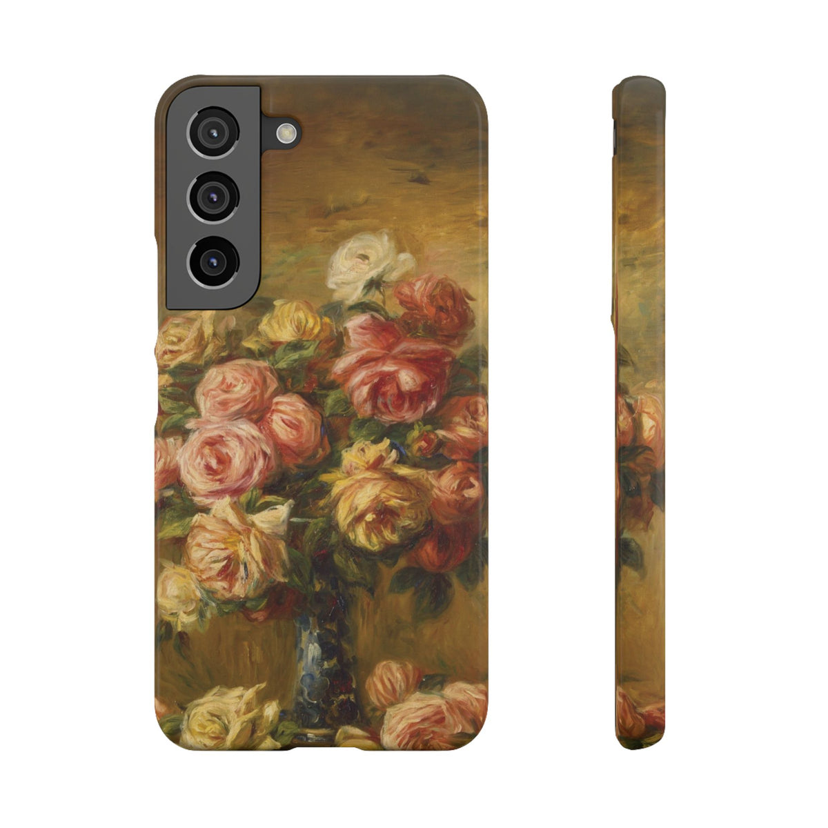 Roses in a Vase by Pierre Auguste Renoir - Samsung Slim Case