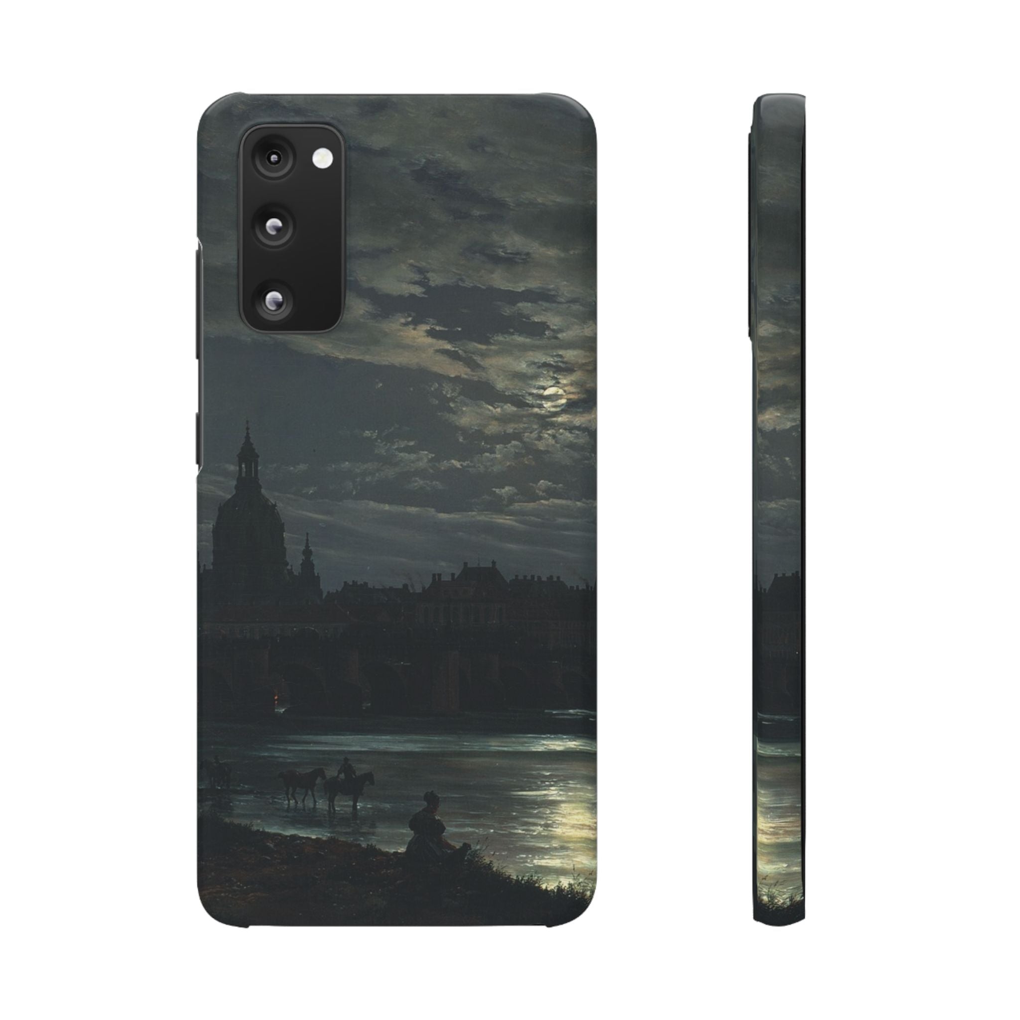 View of Dresden by Moonlight by Johan Dahl - Samsung Slim Case