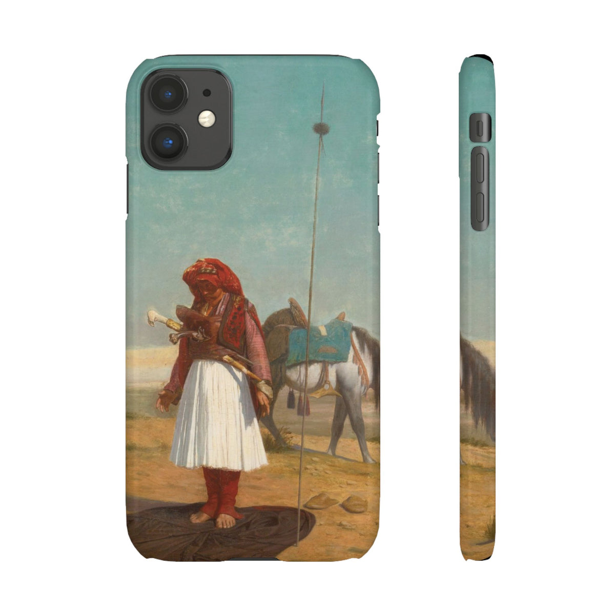 Prayer in the Desert by Jean-Leon Gerome - iPhone Slim Case