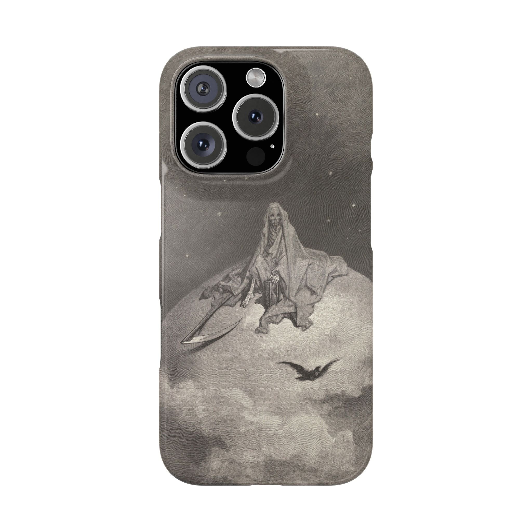 Doubting, dreaming dreams no mortal ever dared to dream before by Gustave Doré - iPhone Slim Case