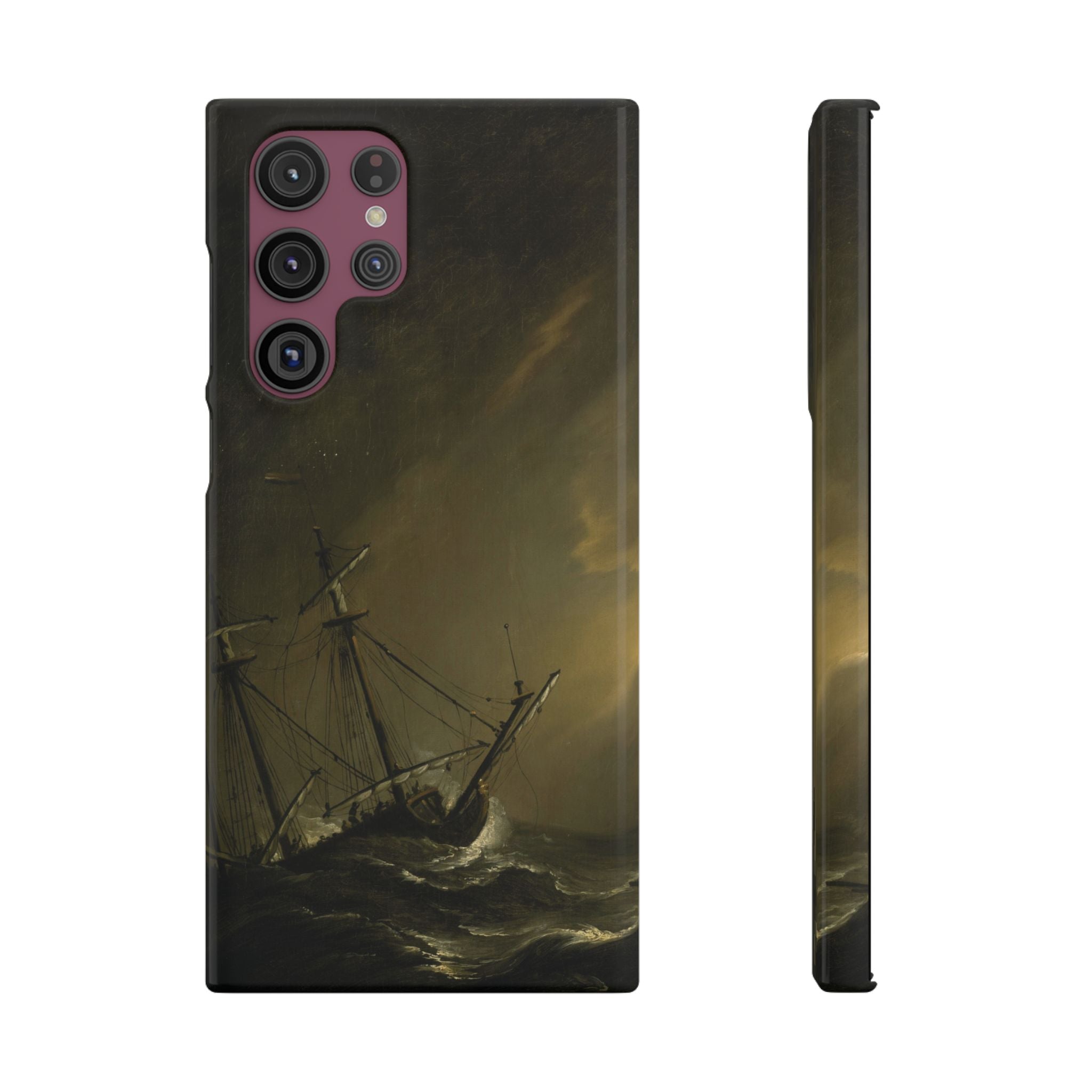 A Small Dutch Ship Riding out a Storm by Willem van de Velde - Samsung Slim Case