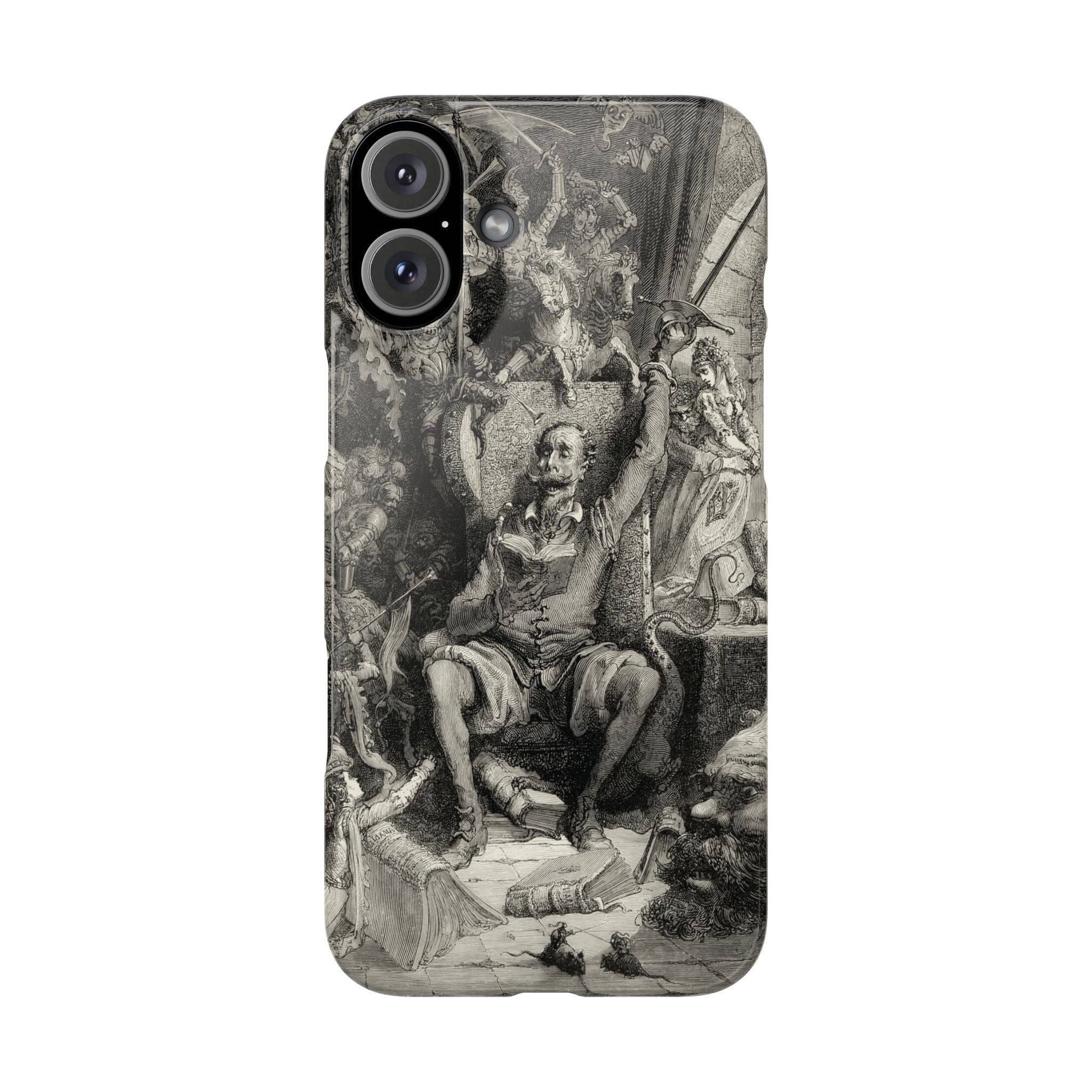 Don Quixote and His Visions by Gustave Doré - iPhone Slim Case