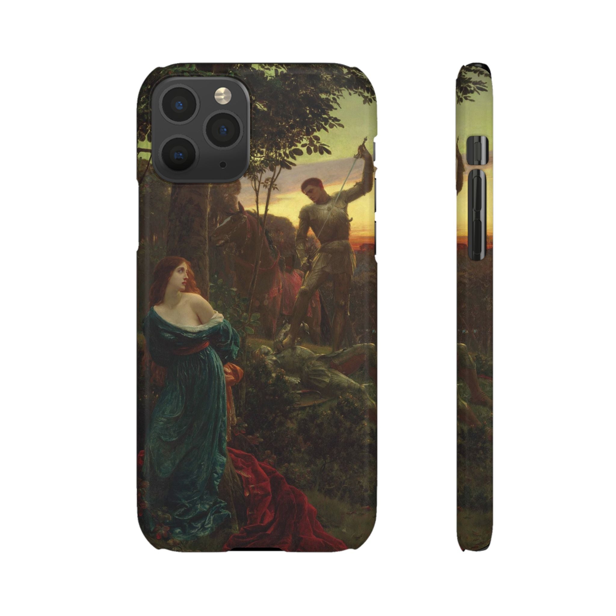 Chivalry by Frank Dicksee - iPhone Slim Case