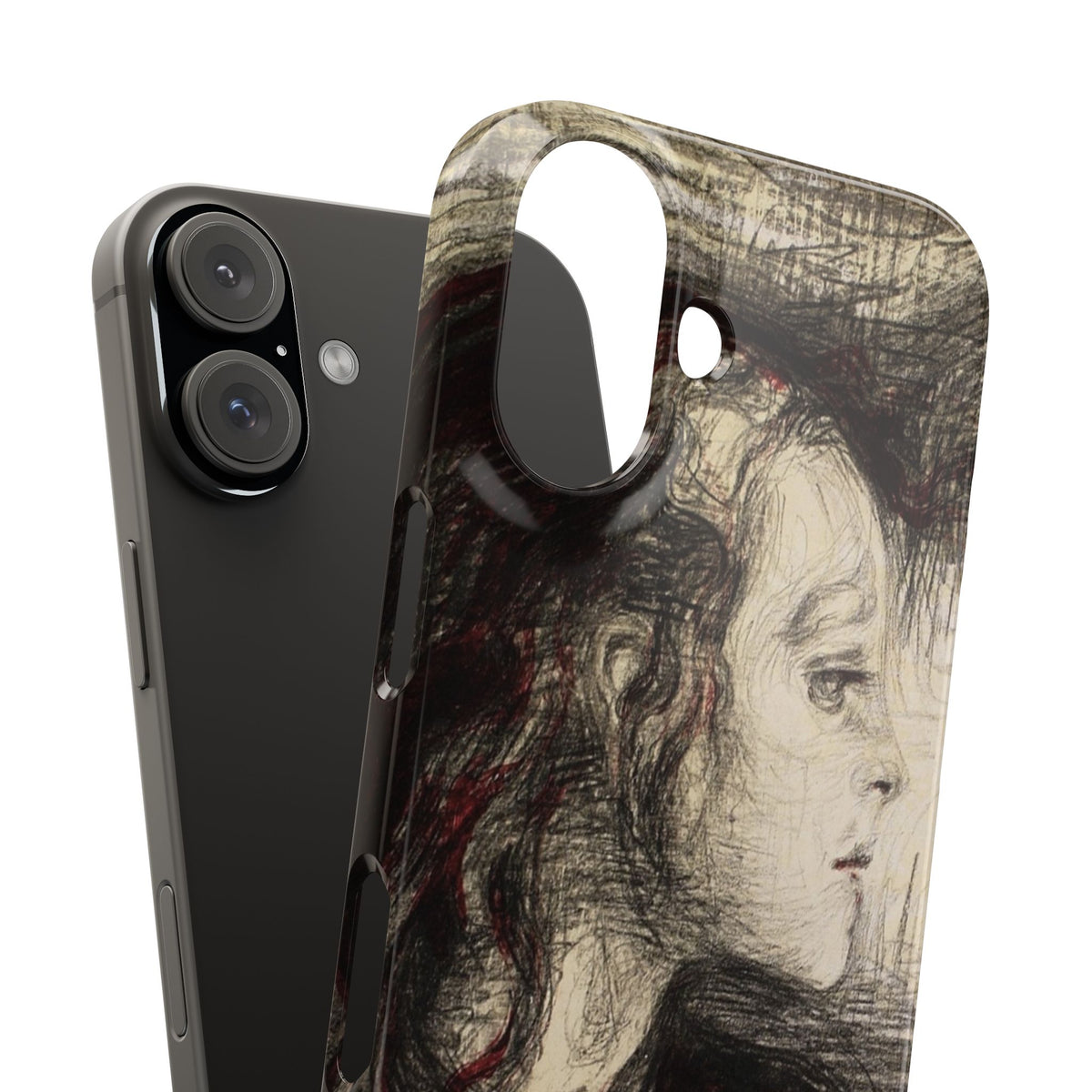 The Sick Child by Edvard Munch - iPhone Slim Case