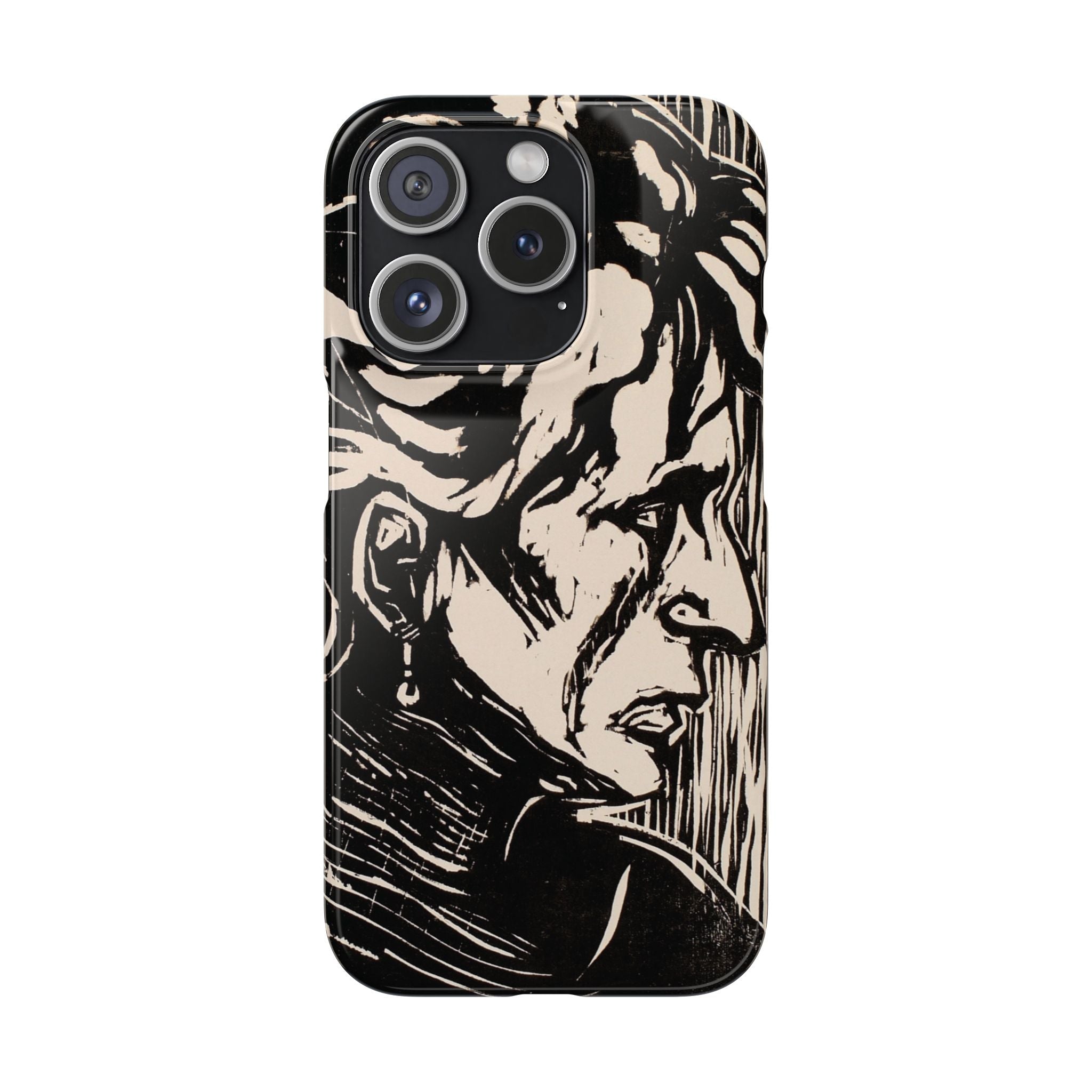 Portrait of an Elderly Lady by Edvard Munch - iPhone Slim Case