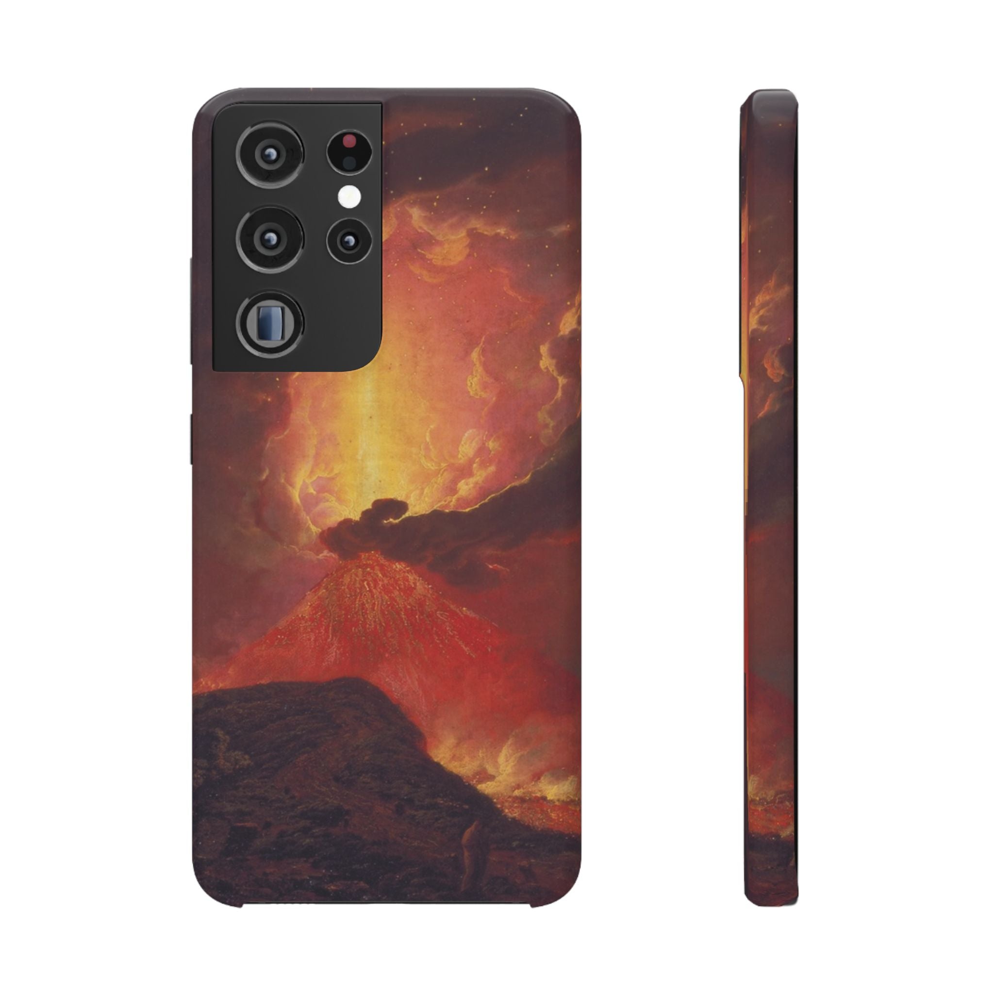 Vesuvius in Eruption by Joseph Wright of Derby - Samsung Slim Case